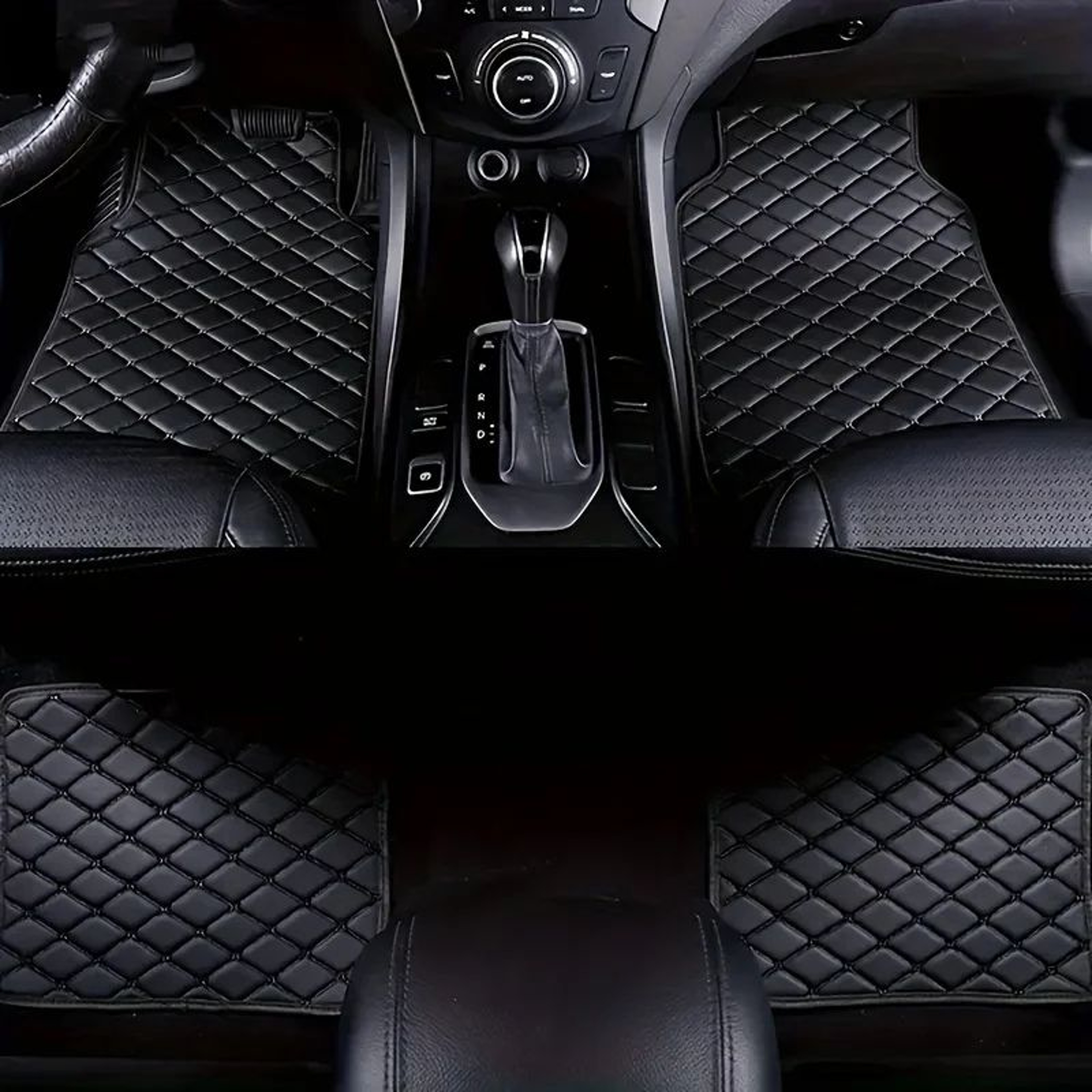 RoadGuard AllSeason Car Floor Mat Set  Universal Car Floor Mats For 5Seat Vehicles 0
