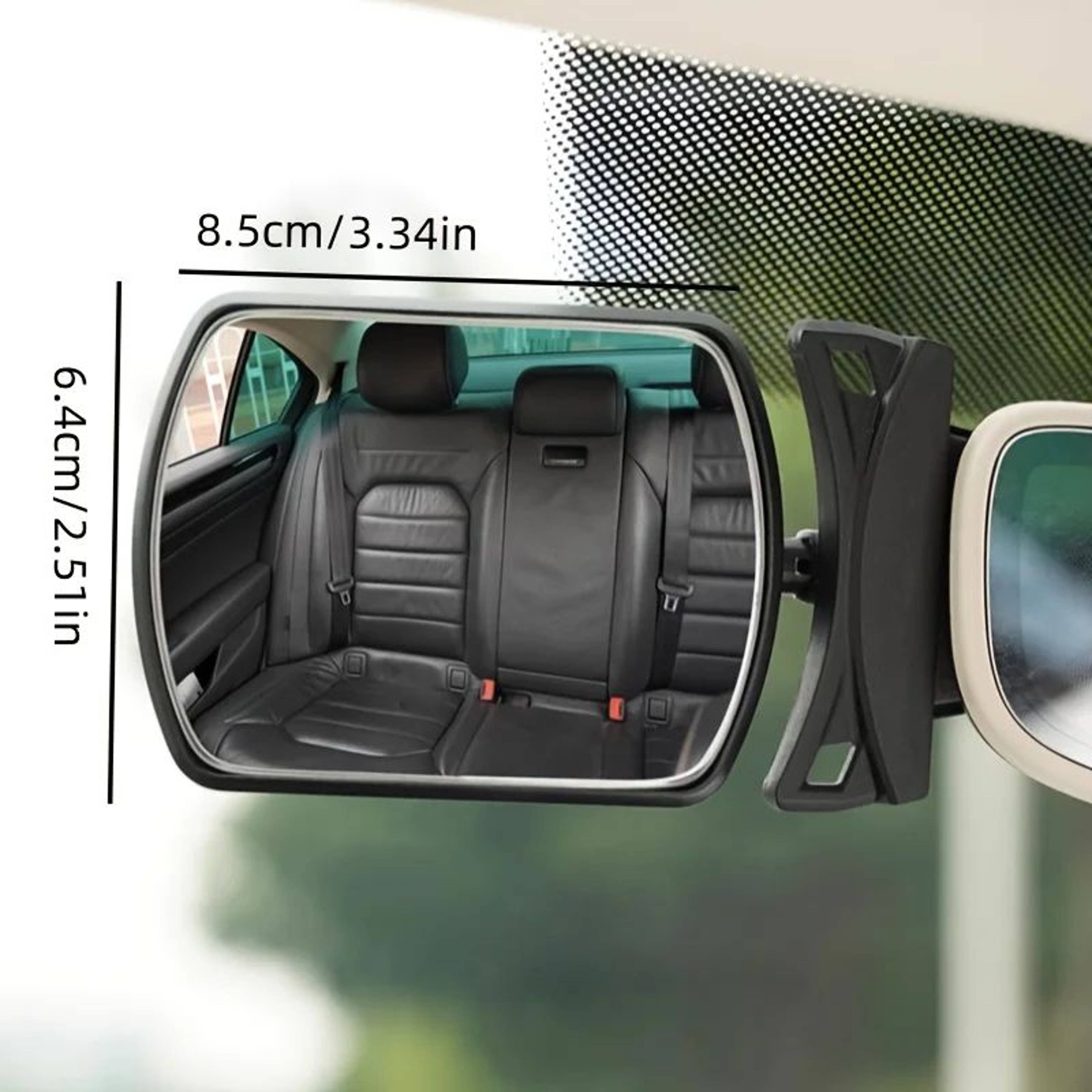 SafeView 360 Baby Car Mirror  Rotating Baby Car Mirror For Back Seat Monitoring 1