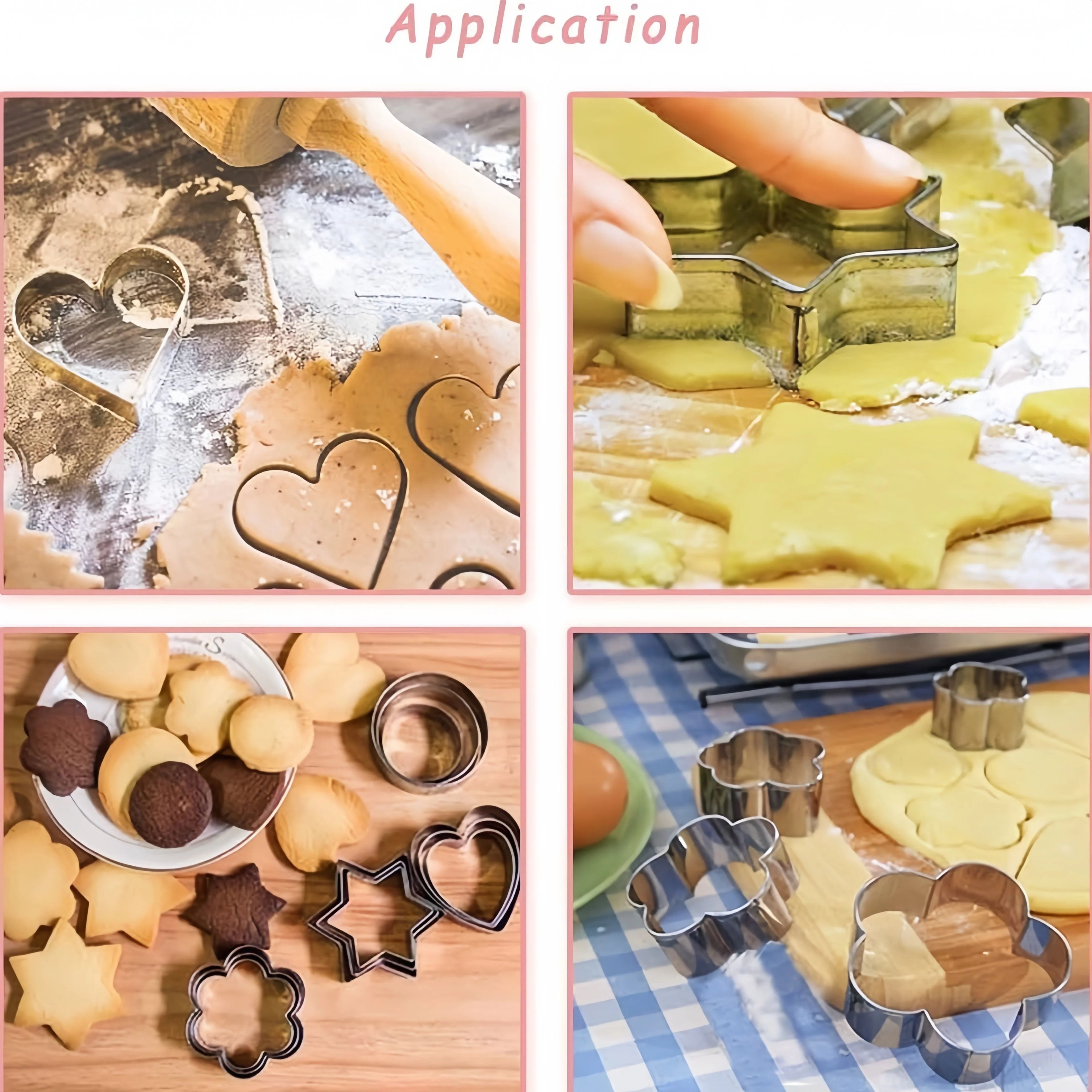 BakeJoy 12Piece Metal Cookie Cutter Set  Creative Cookie Cutter Set For Baking  Fun Meals 4