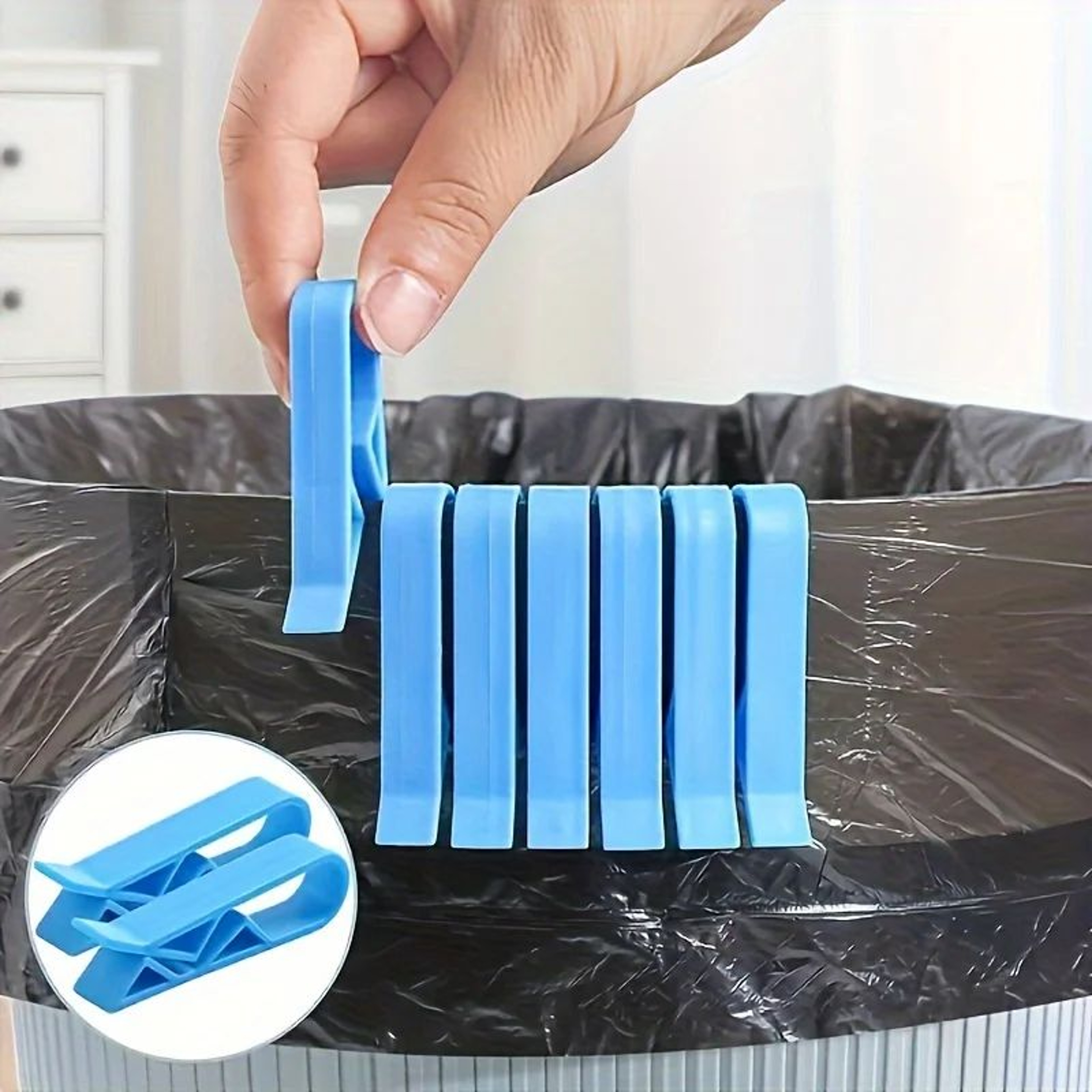 AntiSlip Trash Bag Holder Clips  Secure Garbage Bag Fasteners For Neat HassleFree Bins 1