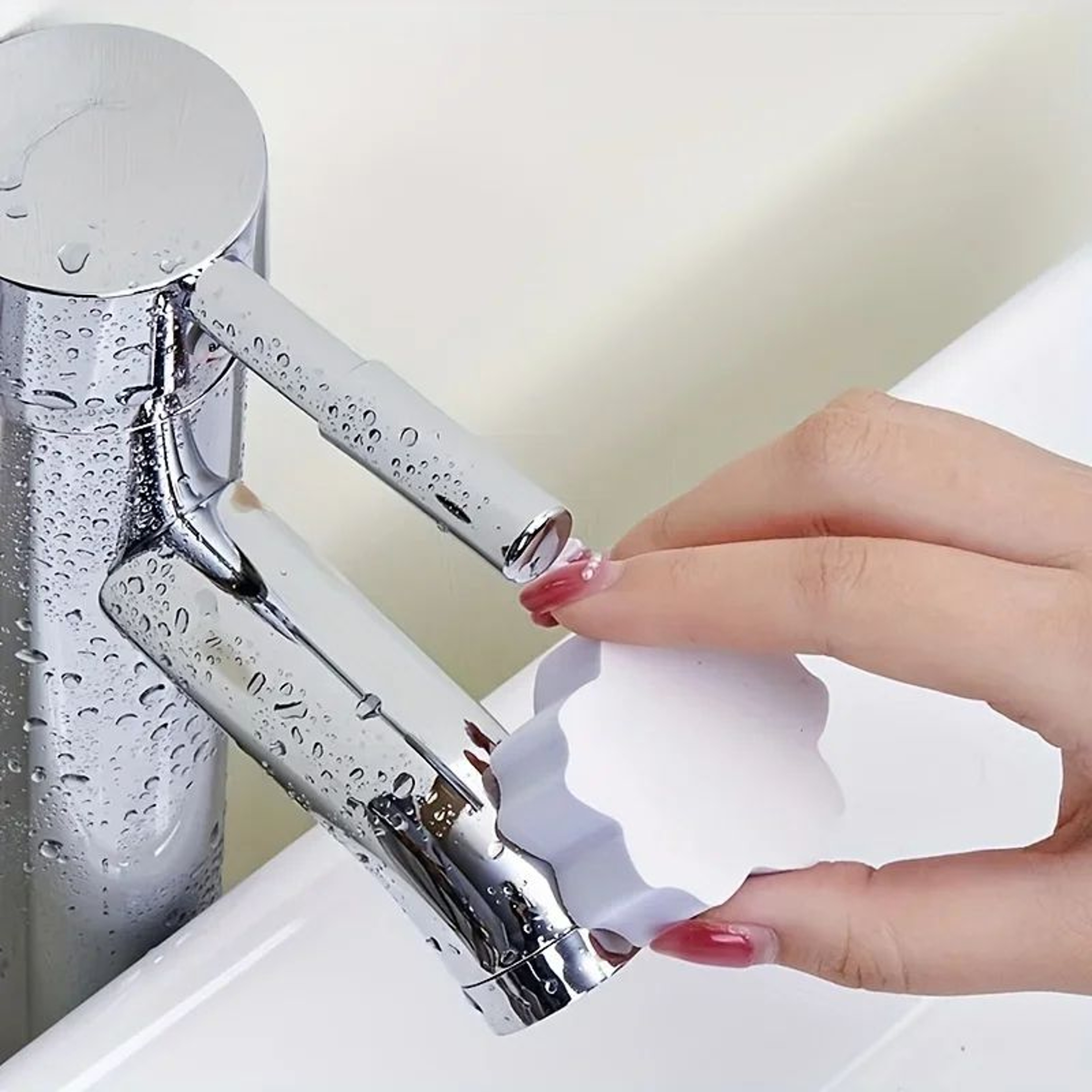 PVA Foam Mirror Wiper Sponge  ScaleRemoving Bathroom  Kitchen Cleaner 2pcs 2