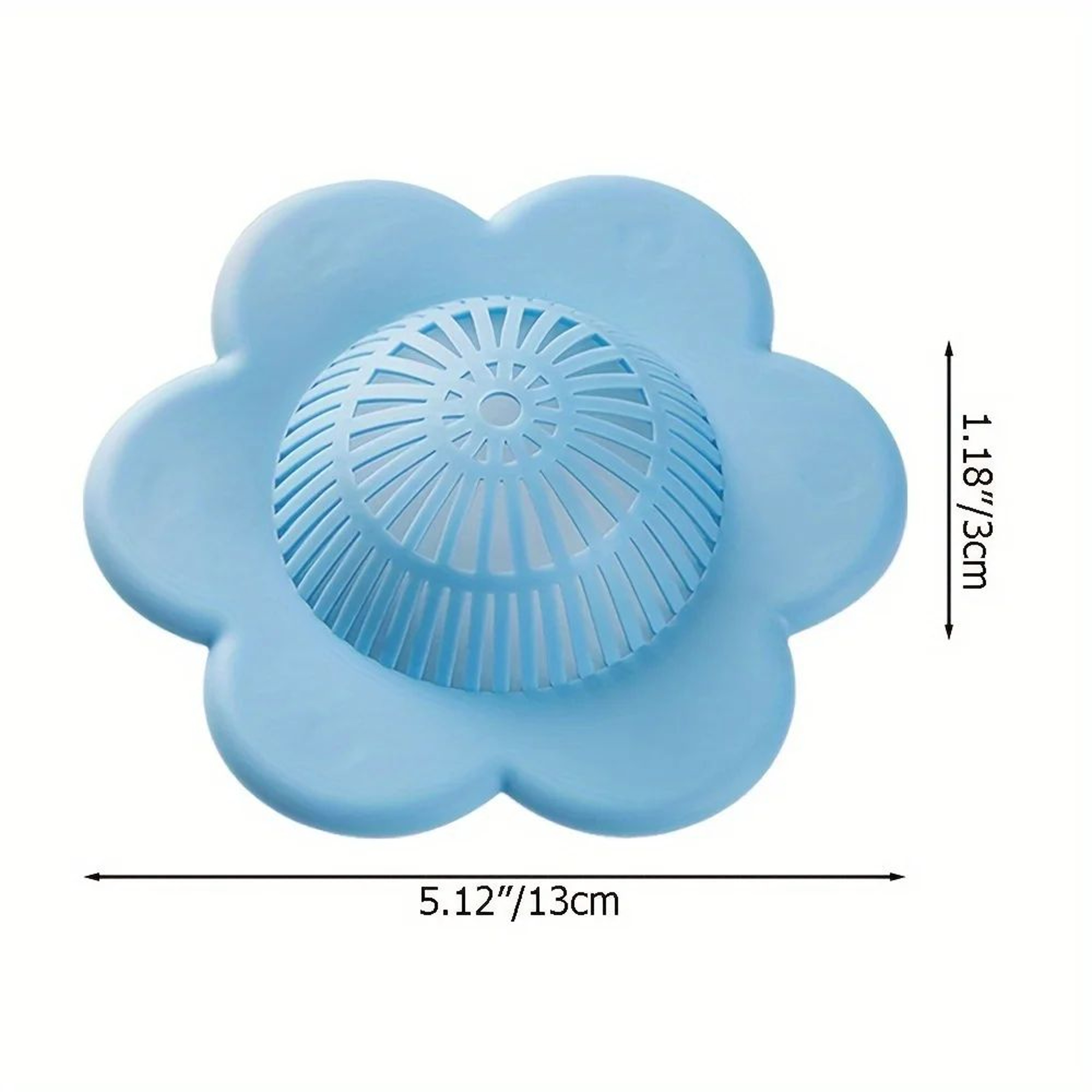 Silicone Hair Catcher Drain Cover  Suction Cup Shower  Bathtub Hair Blocker 1