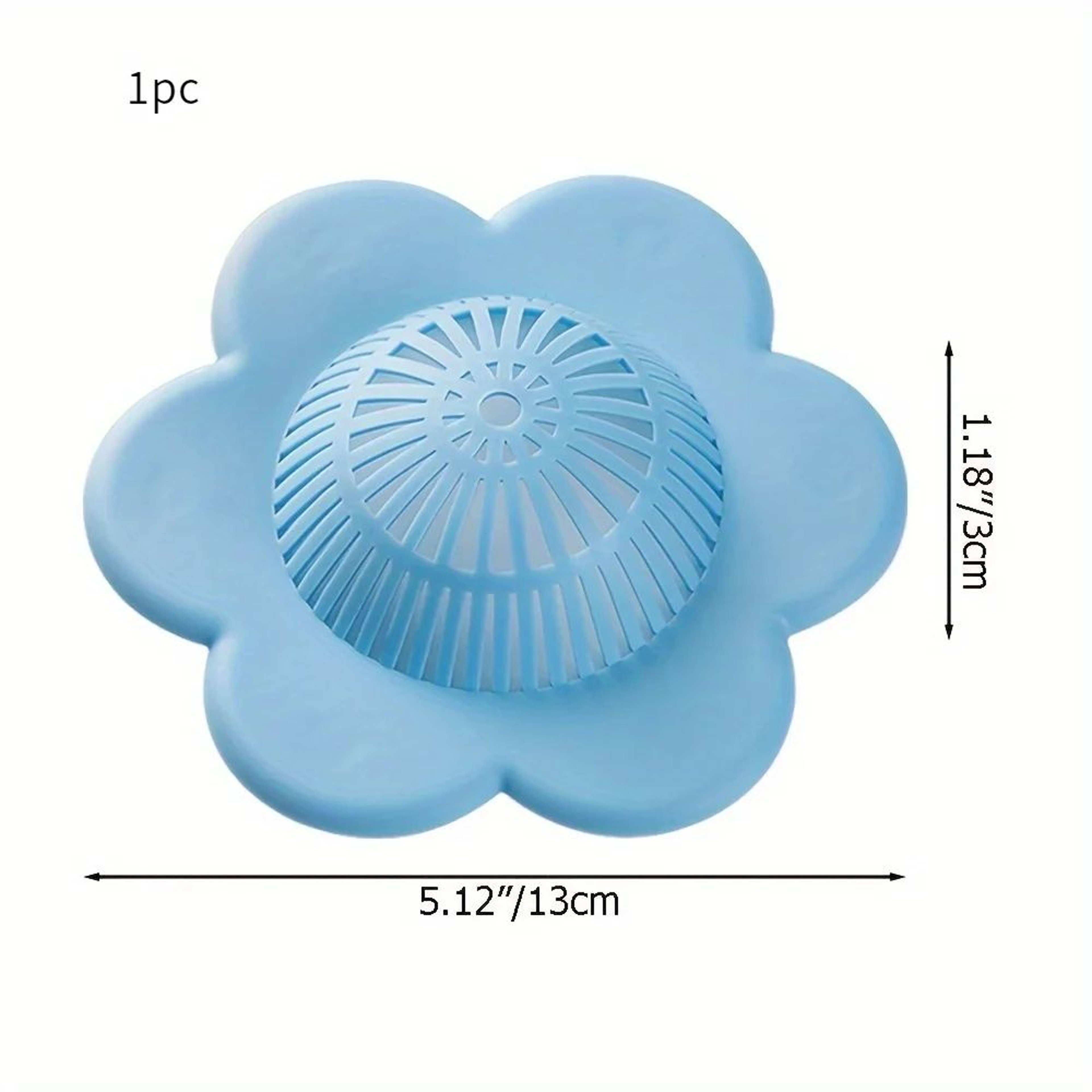 Silicone Hair Catcher Drain Cover  Suction Cup Shower  Bathtub Hair Blocker 3