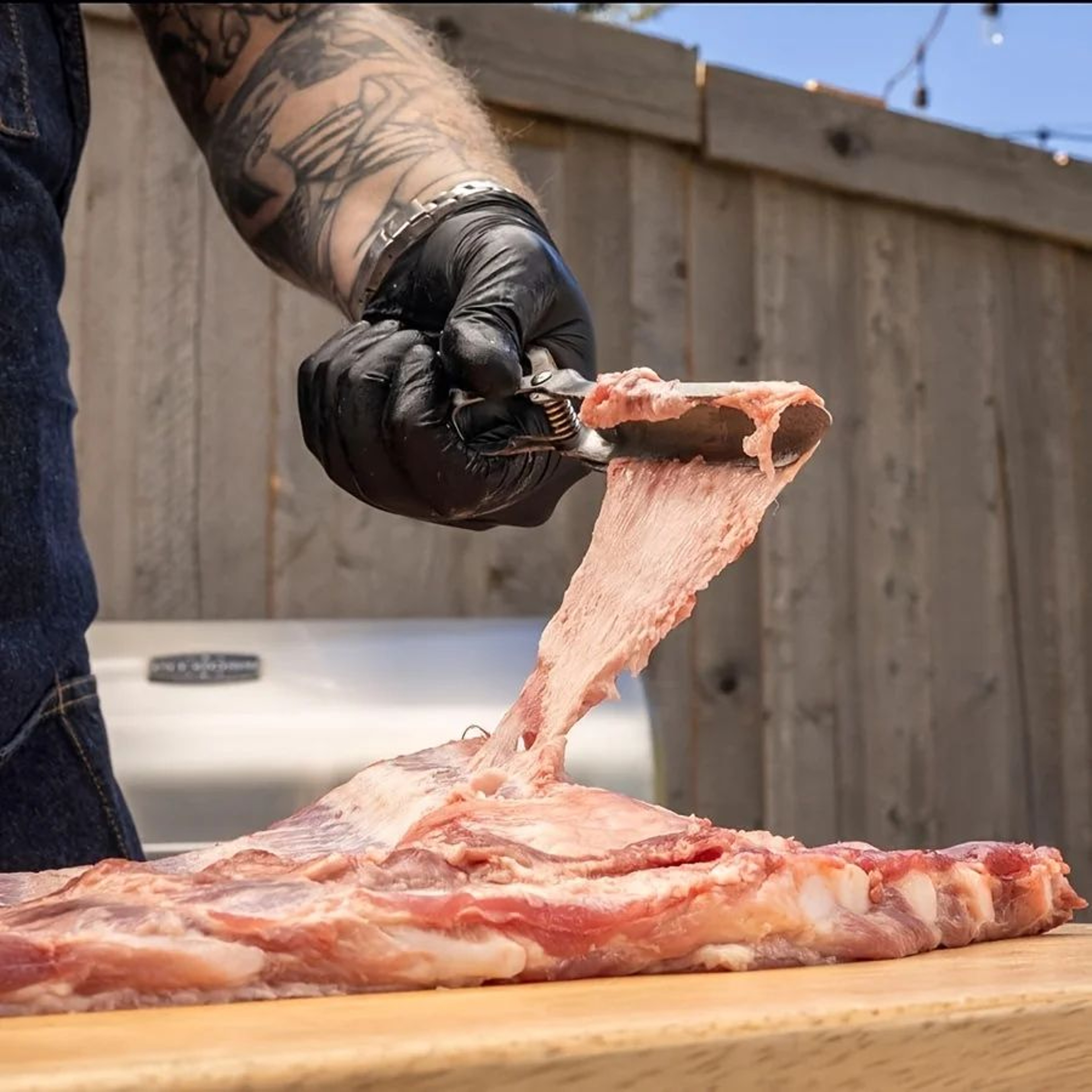 BBQ Rib Skinner Tool  Portable Rib Membrane Remover For Perfect Barbecue Prep 5