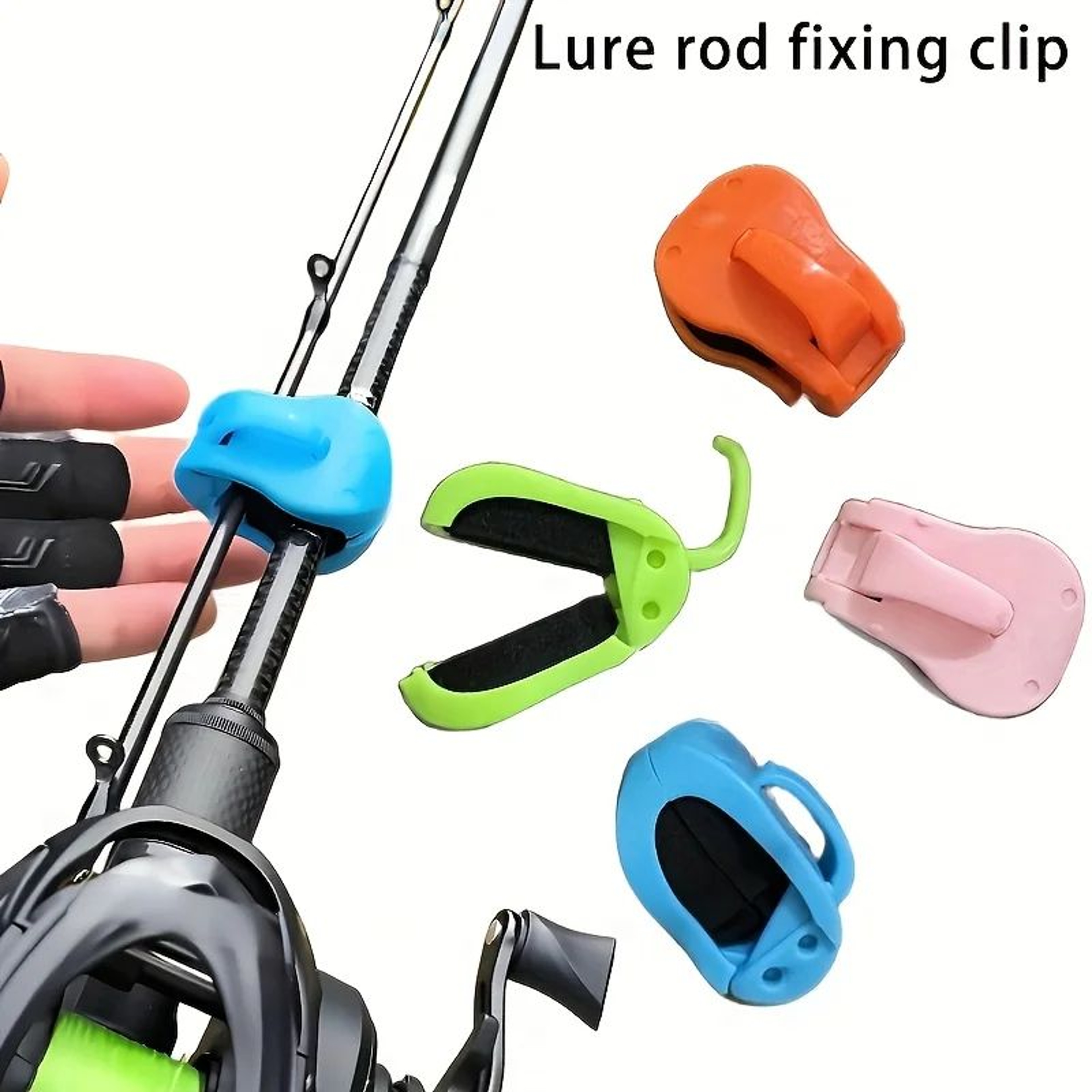 HeavyDuty Fishing Rod Holders  Adjustable NonSlip Clamp Storage Set 4pcs 3