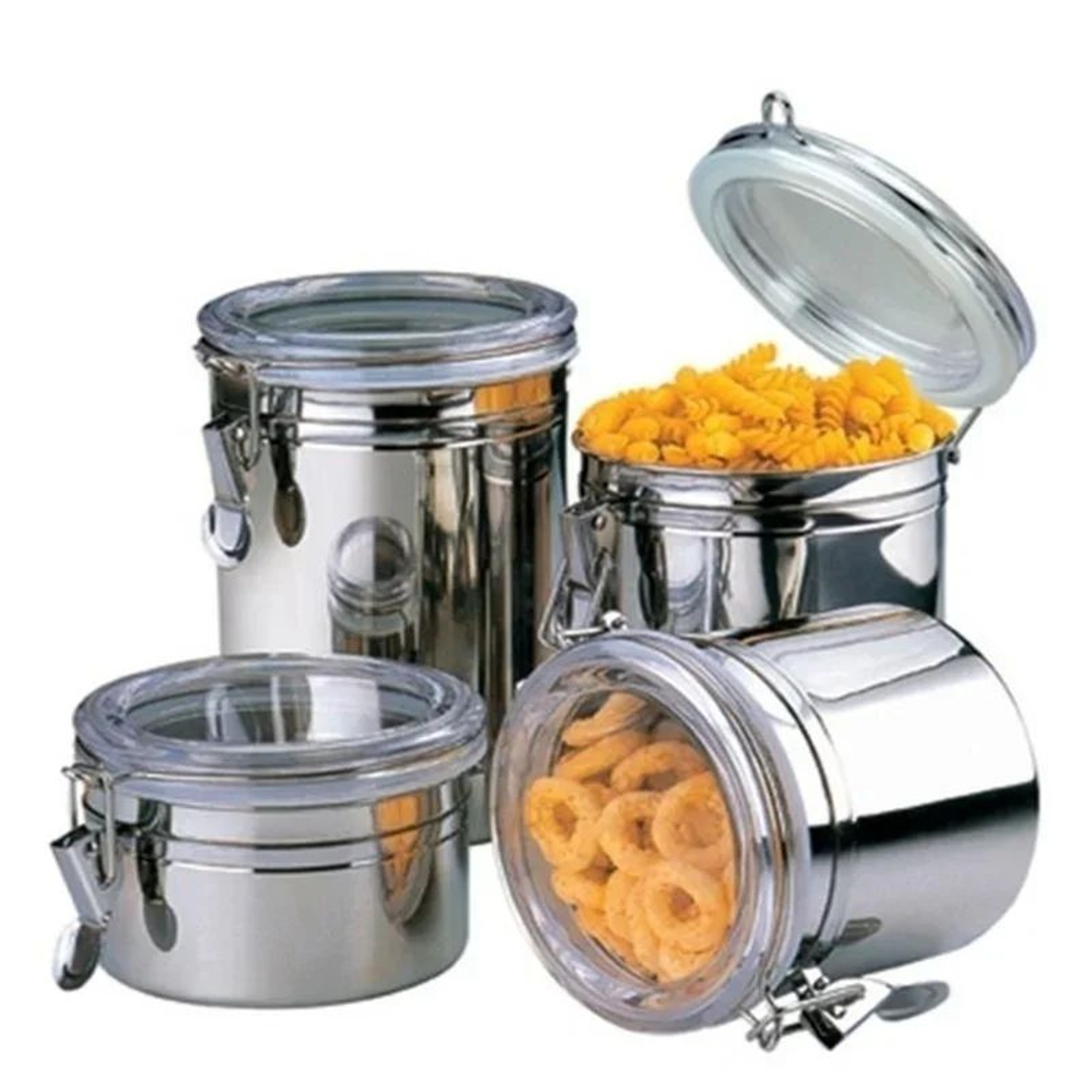 Stainless Steel Airtight Food Storage Canister  Coffee Sugar  Dry Goods Container 4