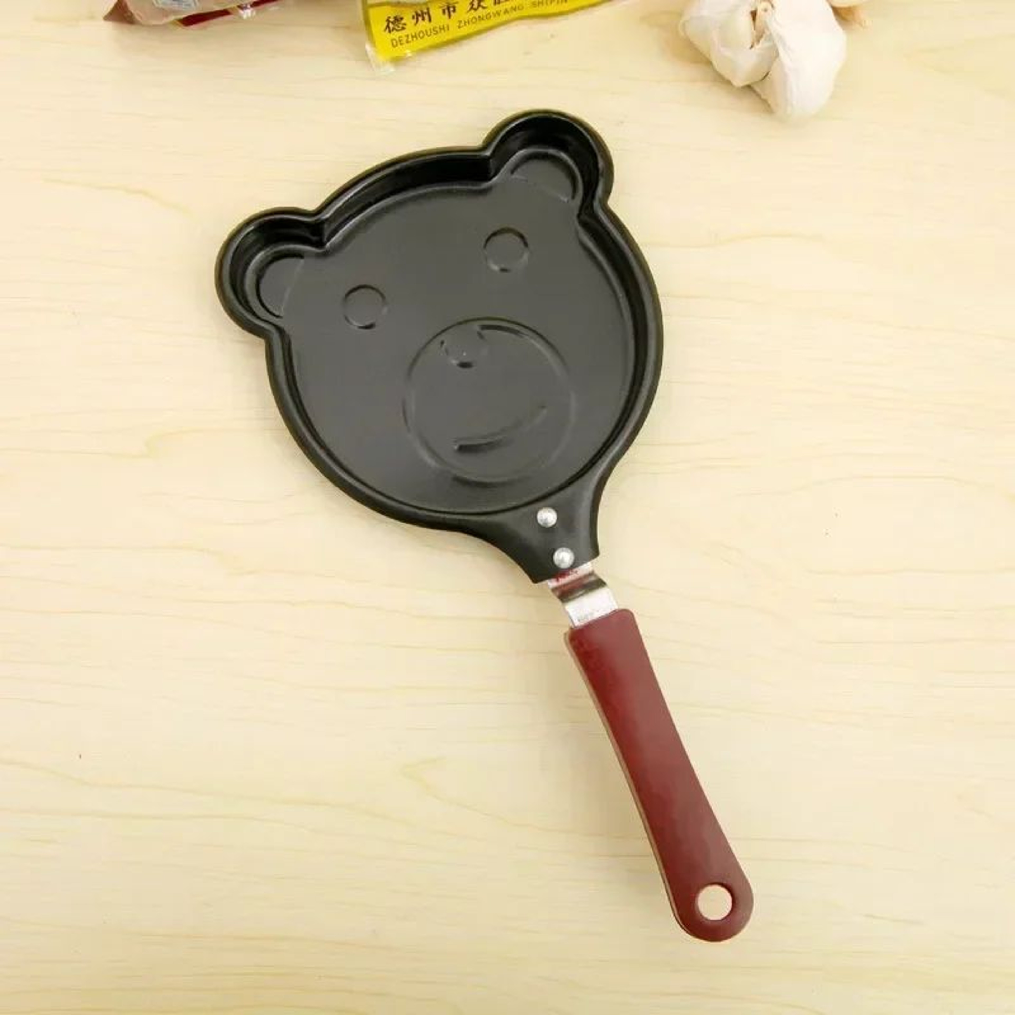 Mini HeartShaped Egg Fry Pan  Cast Iron Omelette  Pancake Breakfast Pan 6
