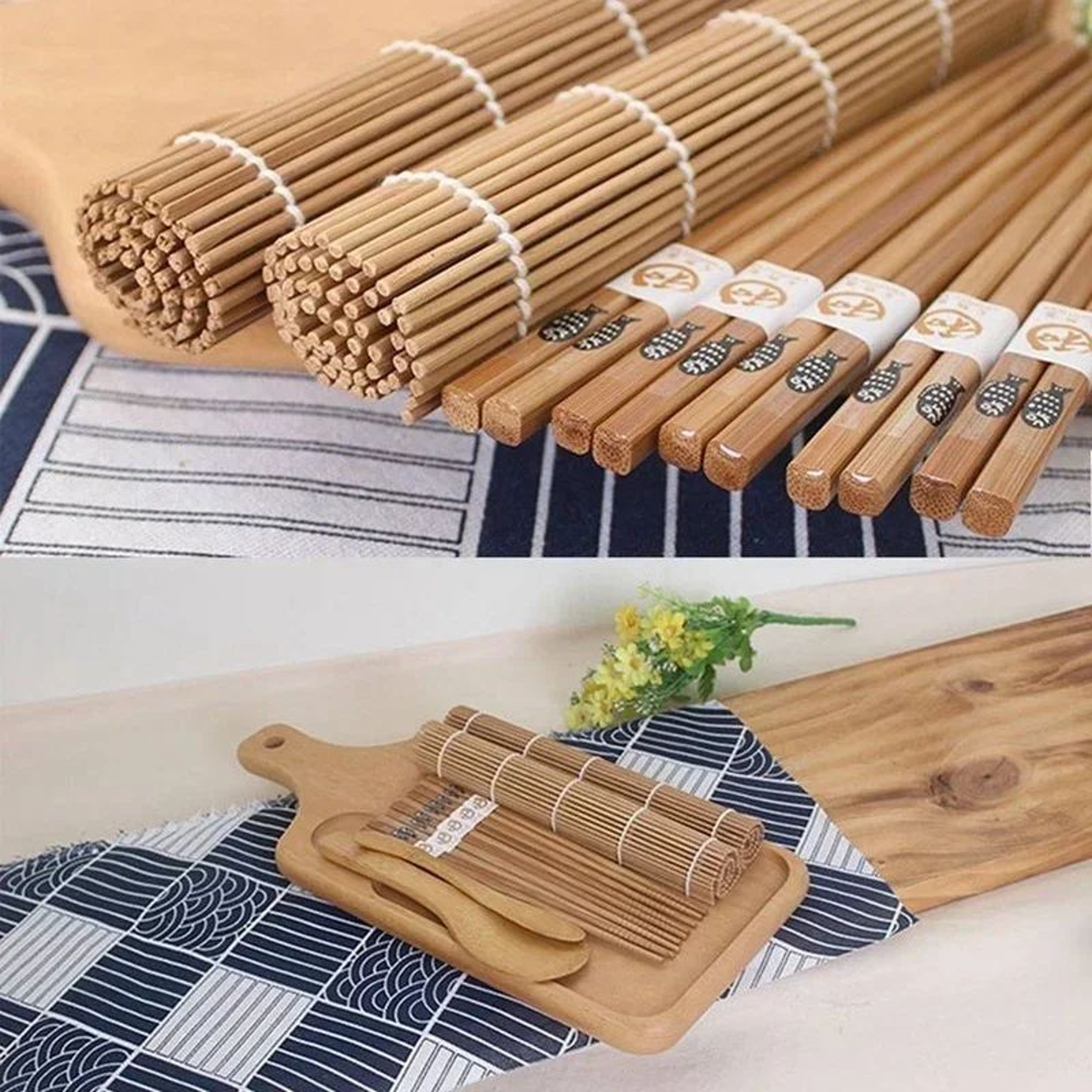 DIY Sushi Maker Kit  9Piece Rice Mold Set For Sushi Onigiri  Bento 9