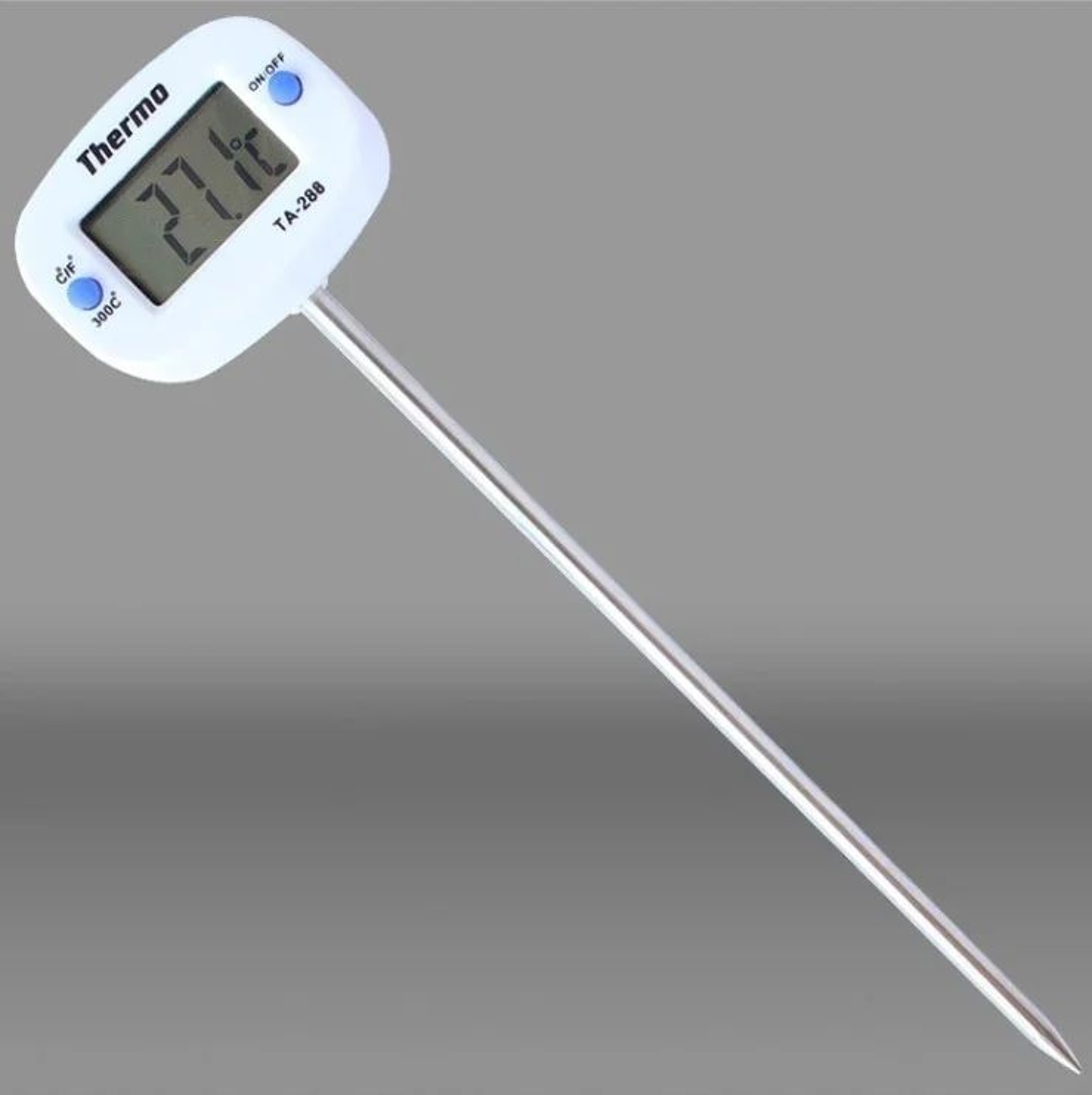 Digital Food Thermometer  Stainless Steel InstantRead Kitchen Probe 4
