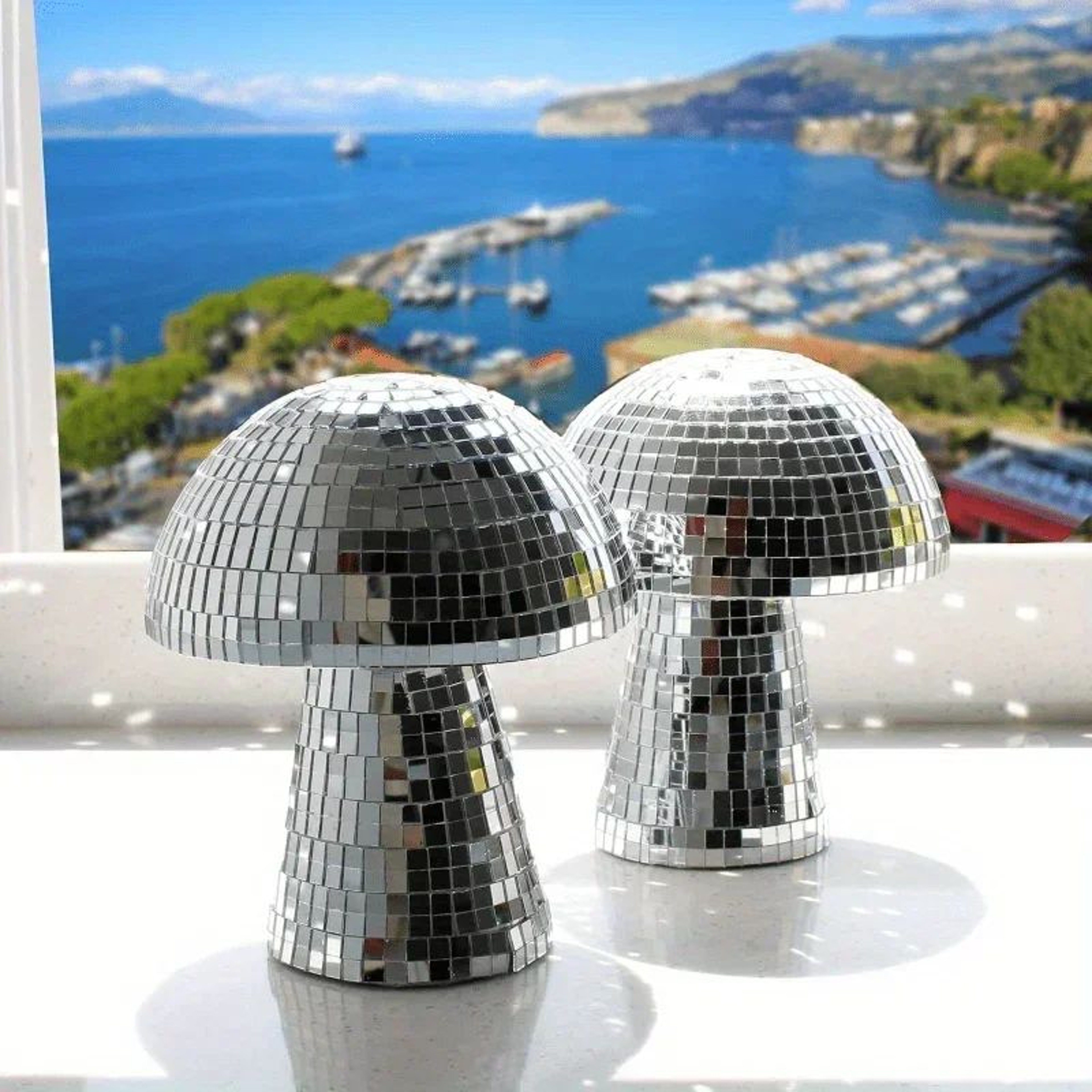 Mushroom Disco Ball Ornament  Mirror Reflective Decor For Bars  Home 2