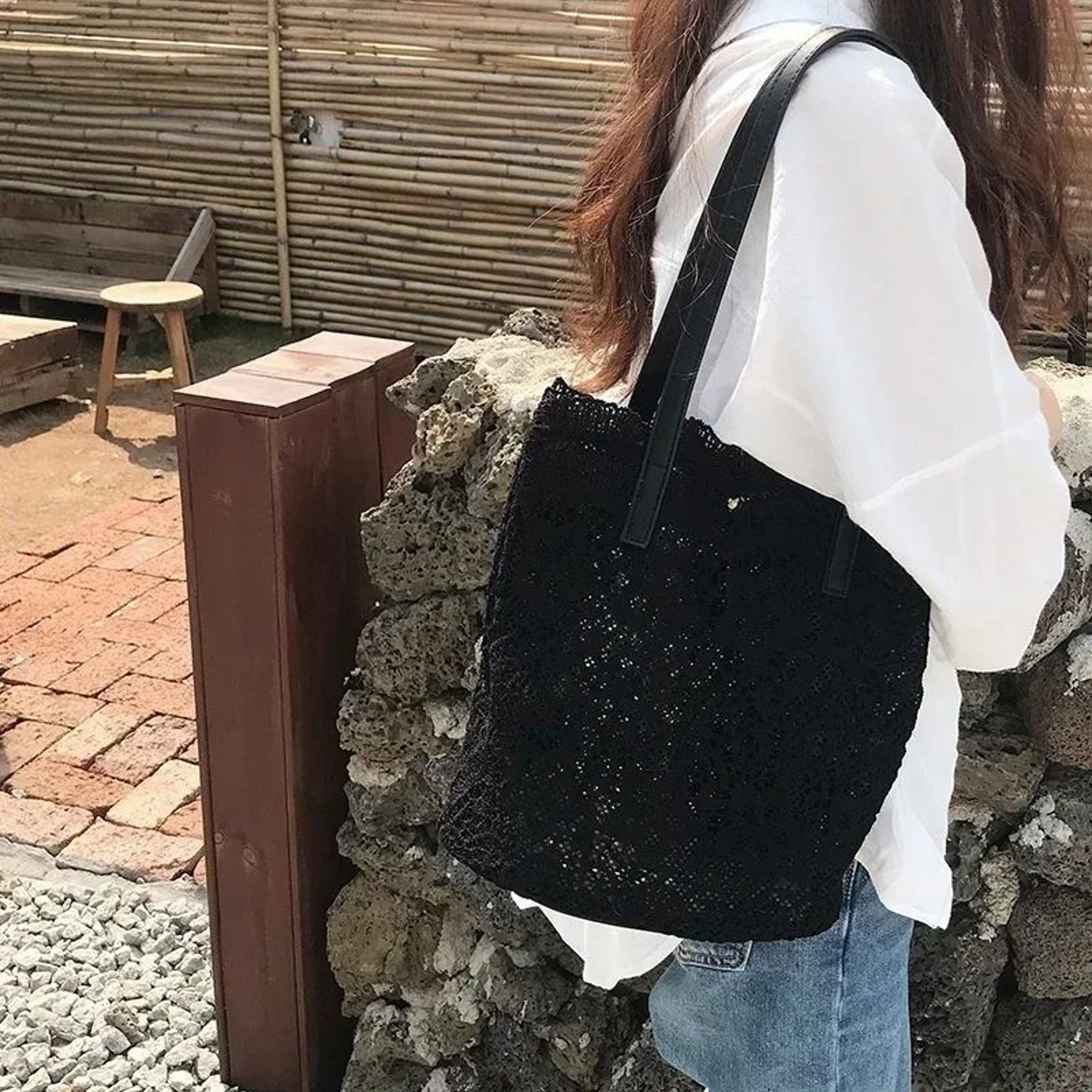 Luxury Canvas  Leather Shoulder Bag  Versatile TopHandle Crossbody For Women 3