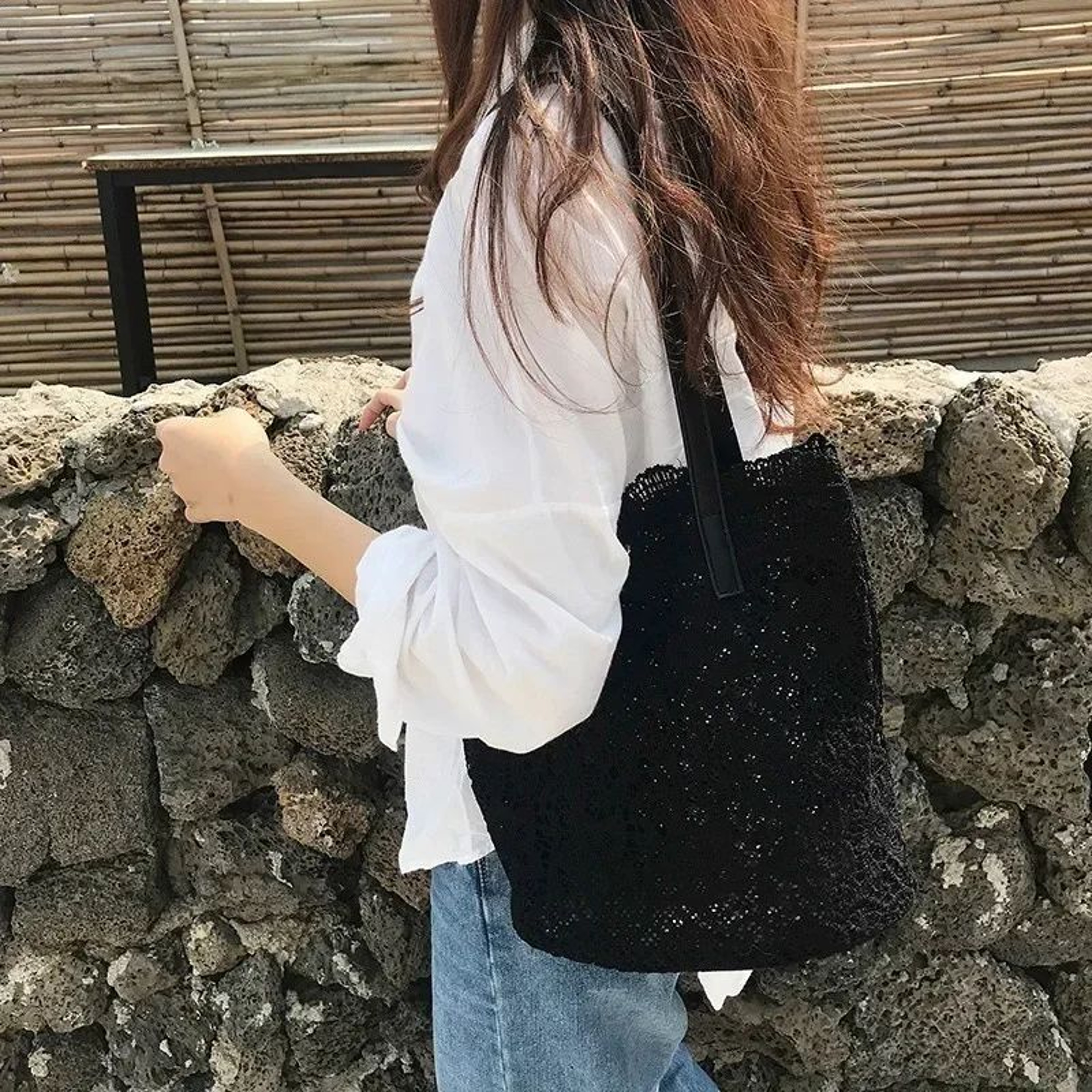 Luxury Canvas  Leather Shoulder Bag  Versatile TopHandle Crossbody For Women 6