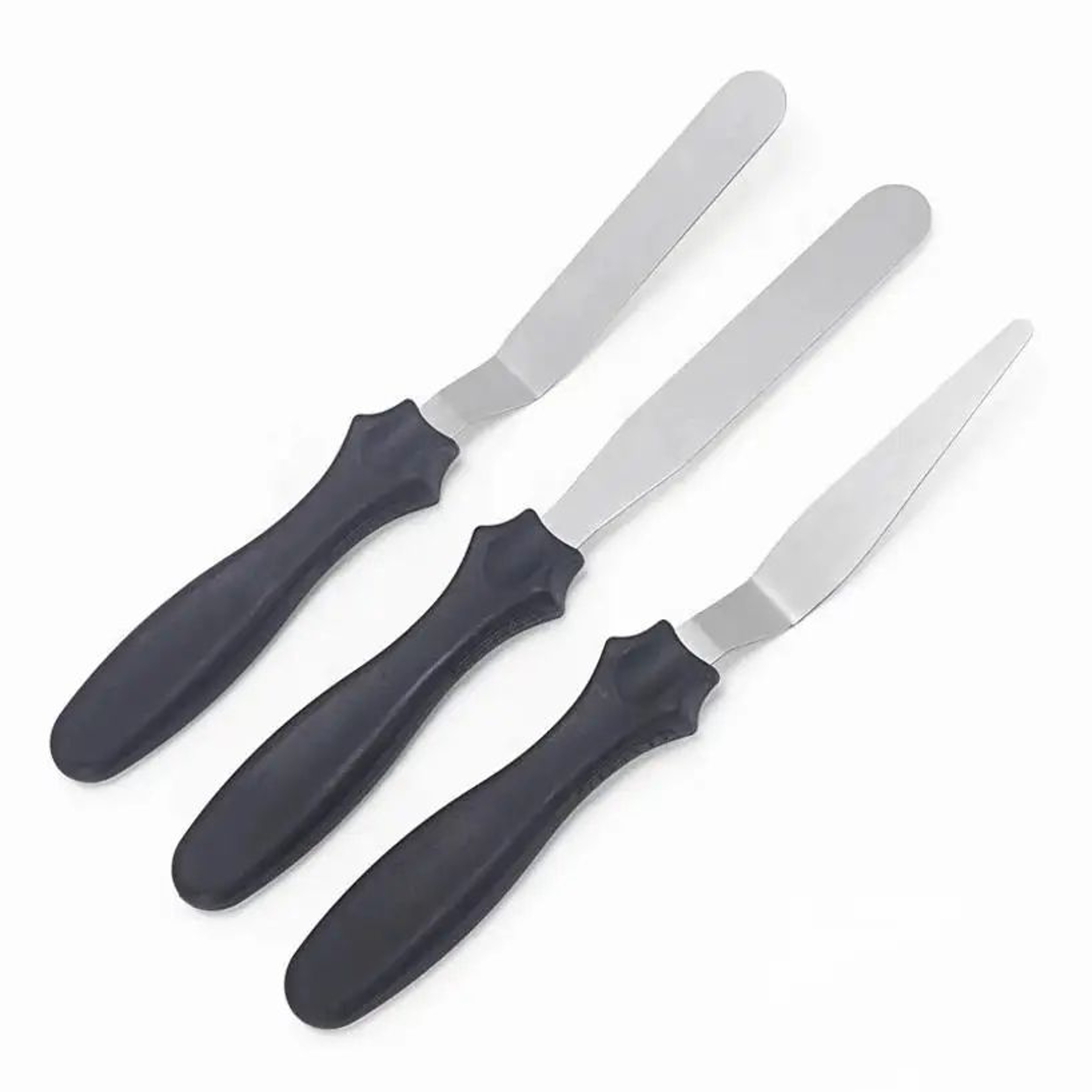 Professional Cake Scraper Set  Stainless Steel Spatula  Icing Smoother Tools 1