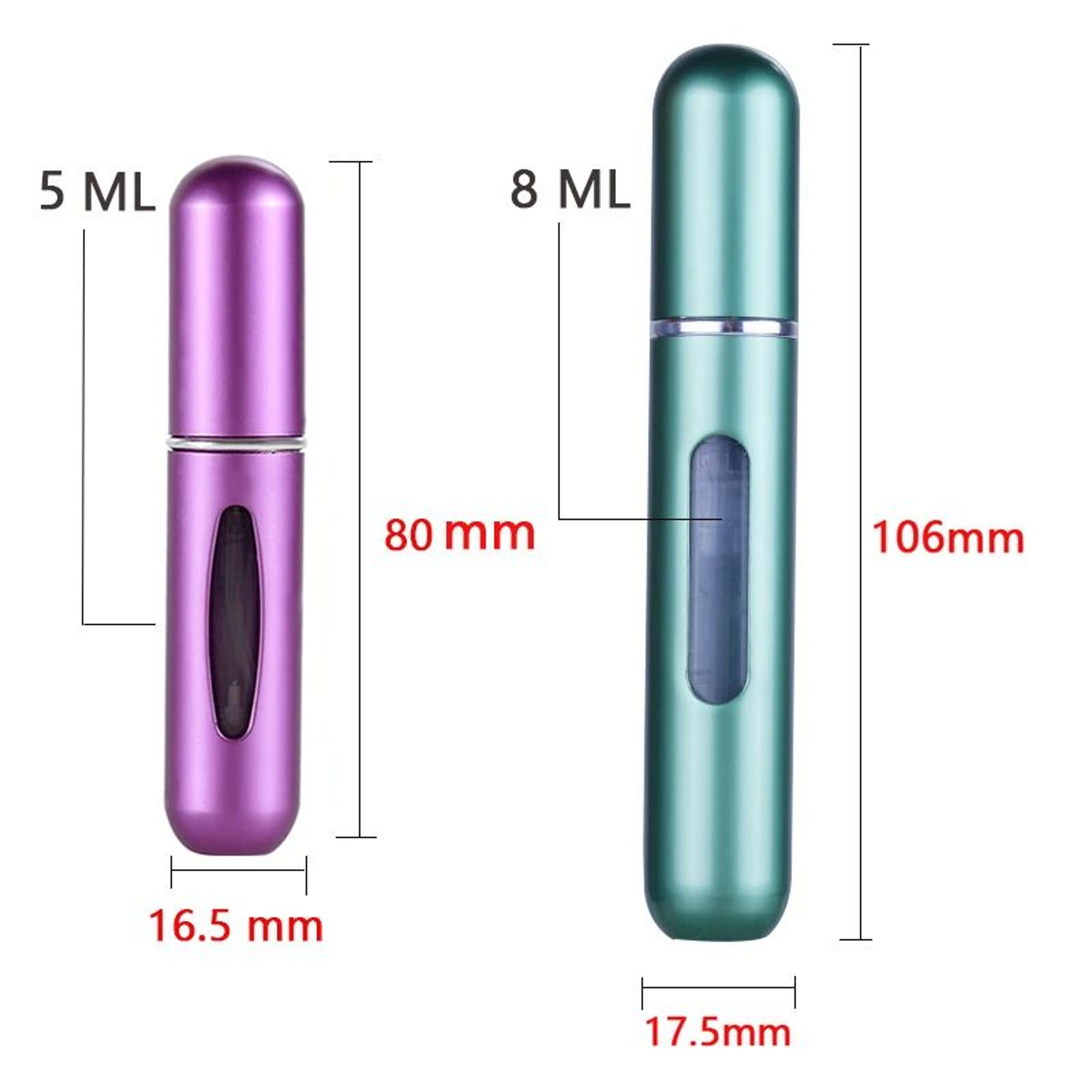 Refillable Mini Perfume Atomizer  TravelSize Spray Bottle 017  027 Fl Oz 2