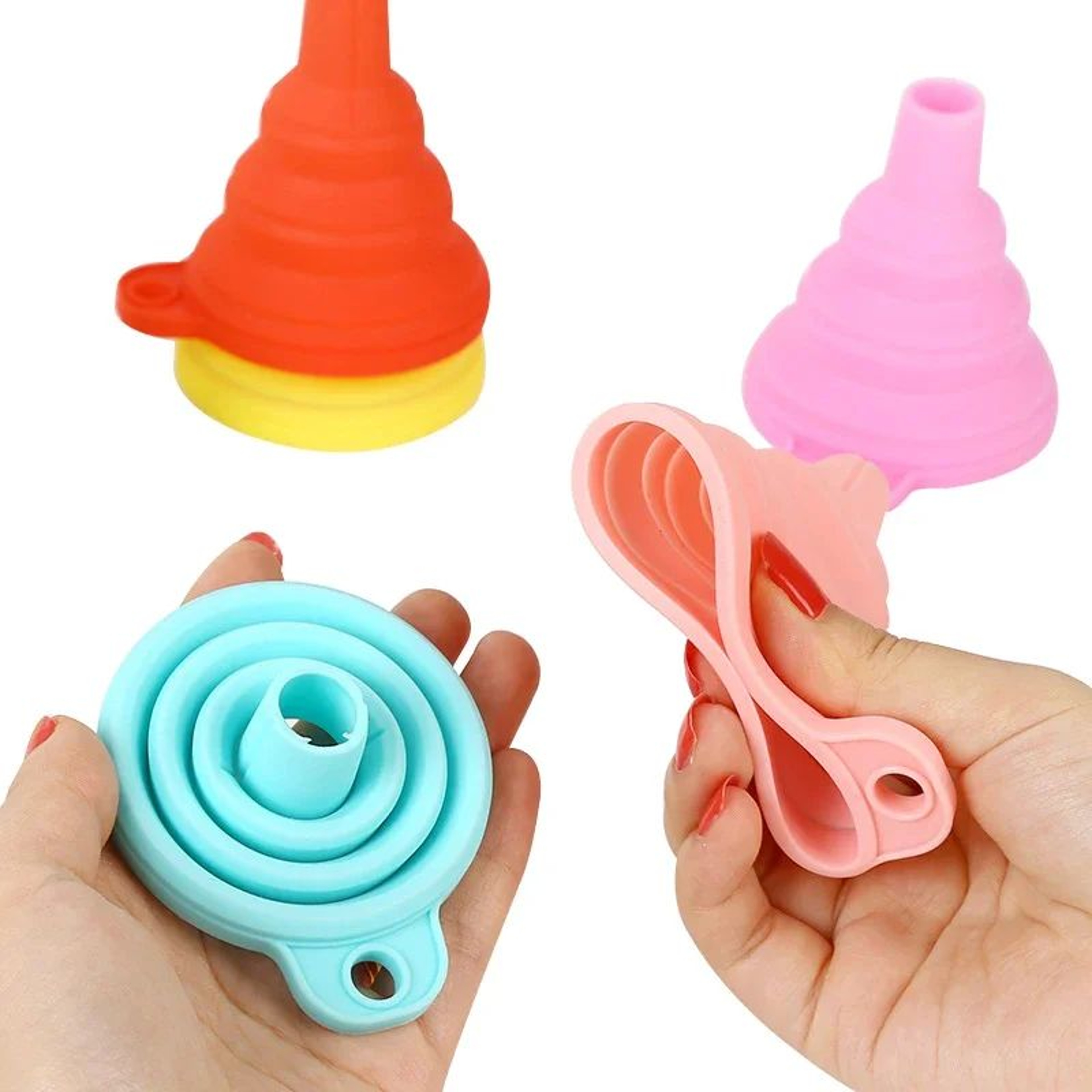 Portable Silicone Collapsible Funnel For Clean SpillFree Pouring 3