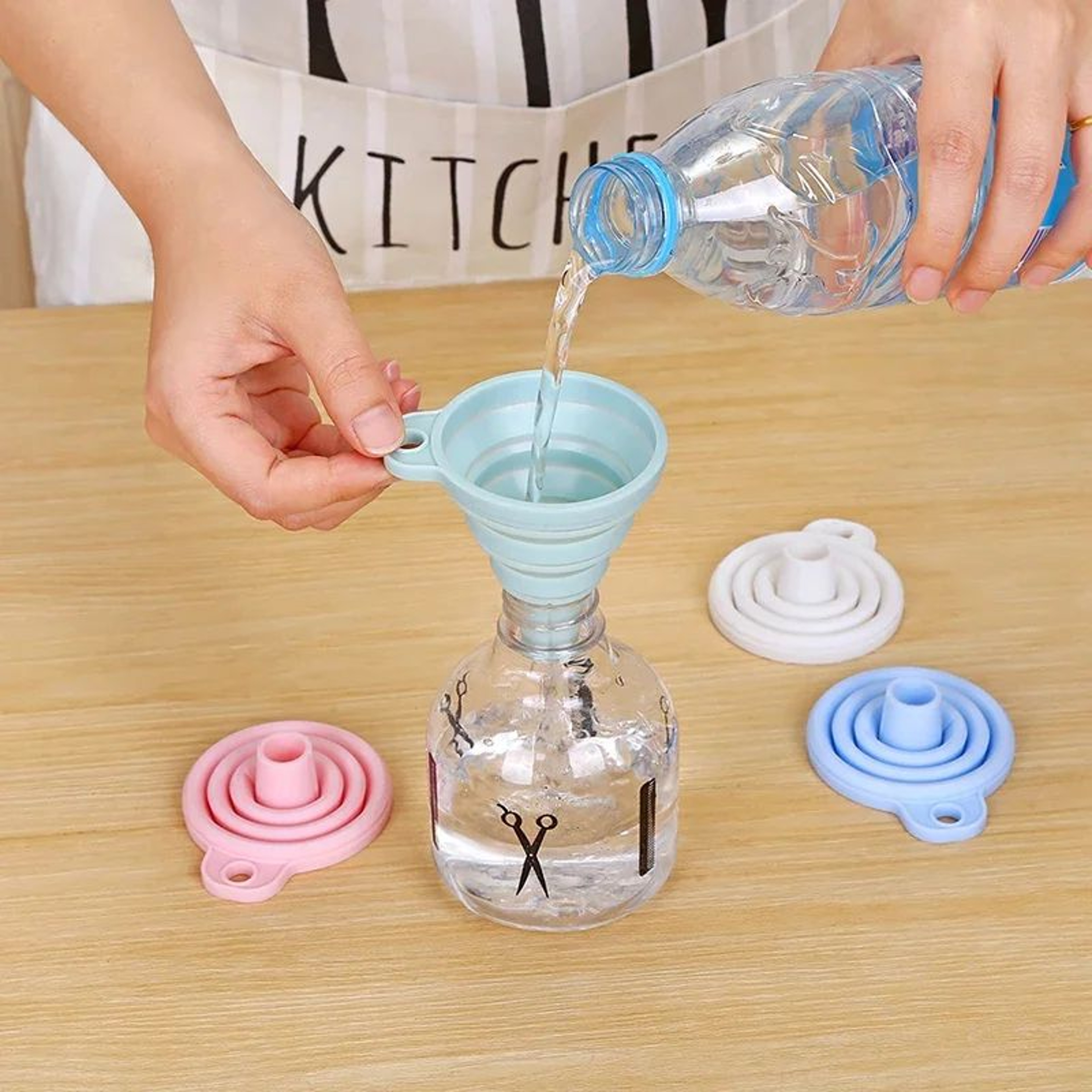 Portable Silicone Collapsible Funnel For Clean SpillFree Pouring 5