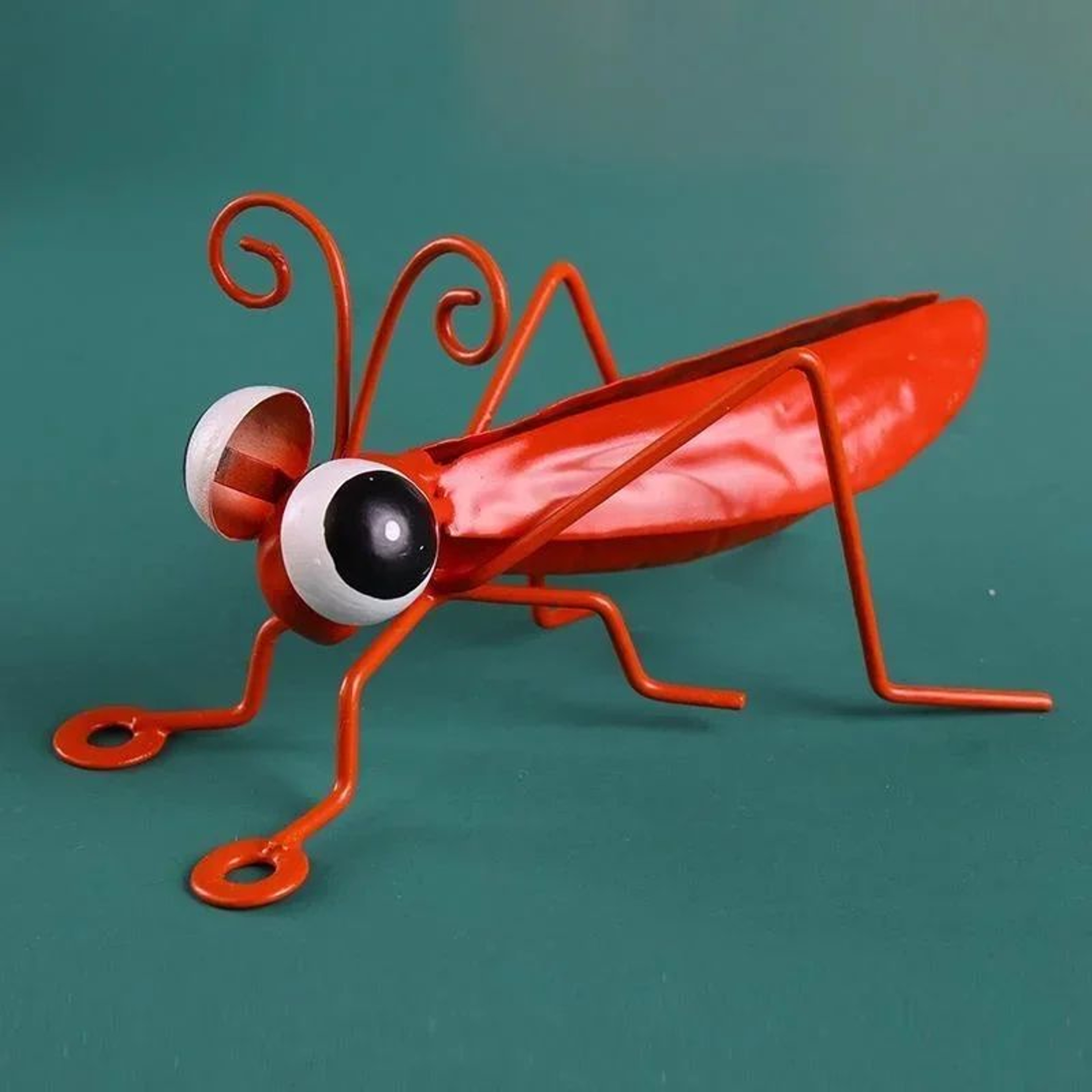Cute Metal Grasshopper Garden Decor Outdoor Wall And Tree Art Accent 1