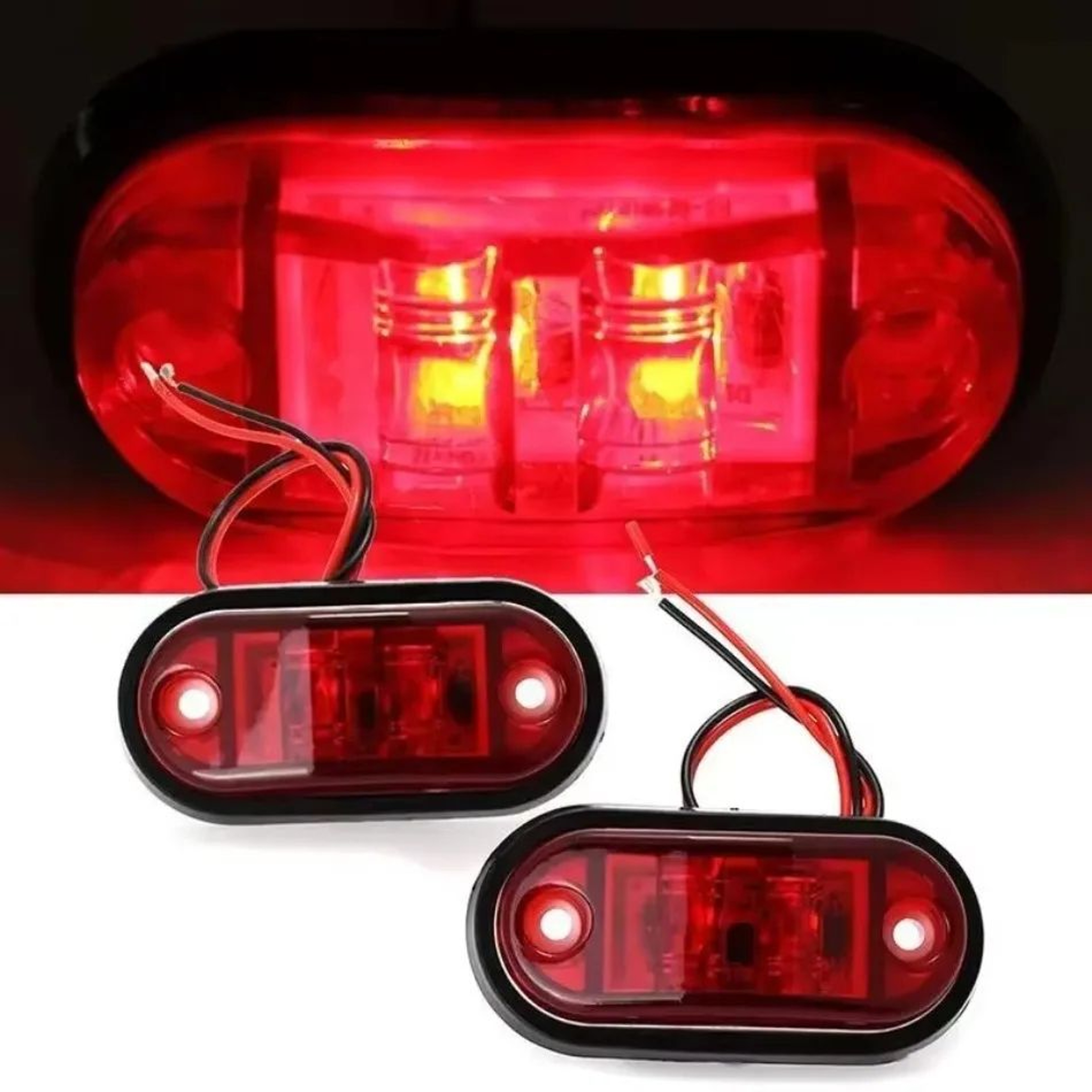 Universal 12V24V Waterproof LED Side Marker Tail Light For Trucks  Trailers 3