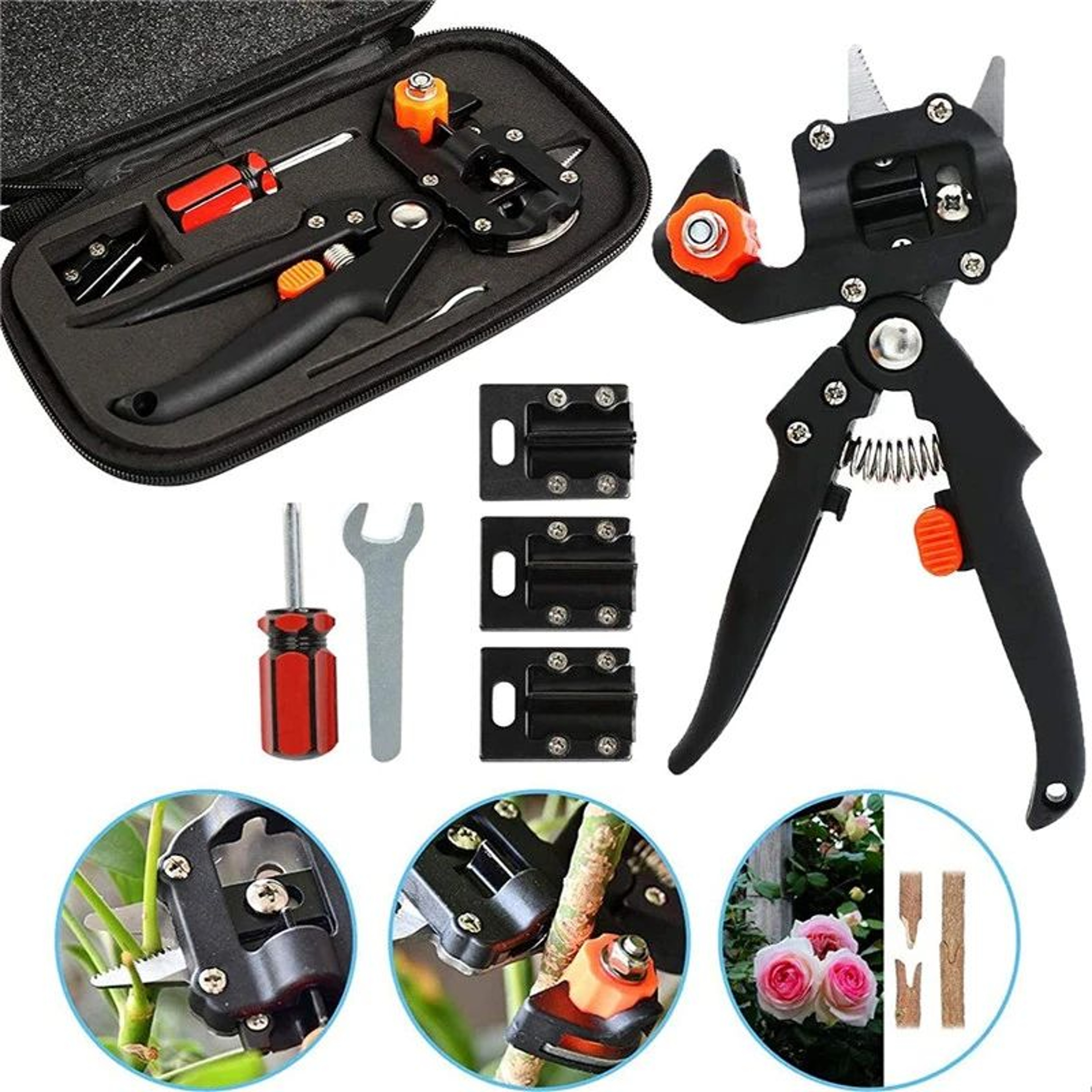 Precision Garden Grafting  Pruning Tool  AllinOne Grafting Knife Shears Set For Fruit Trees 5