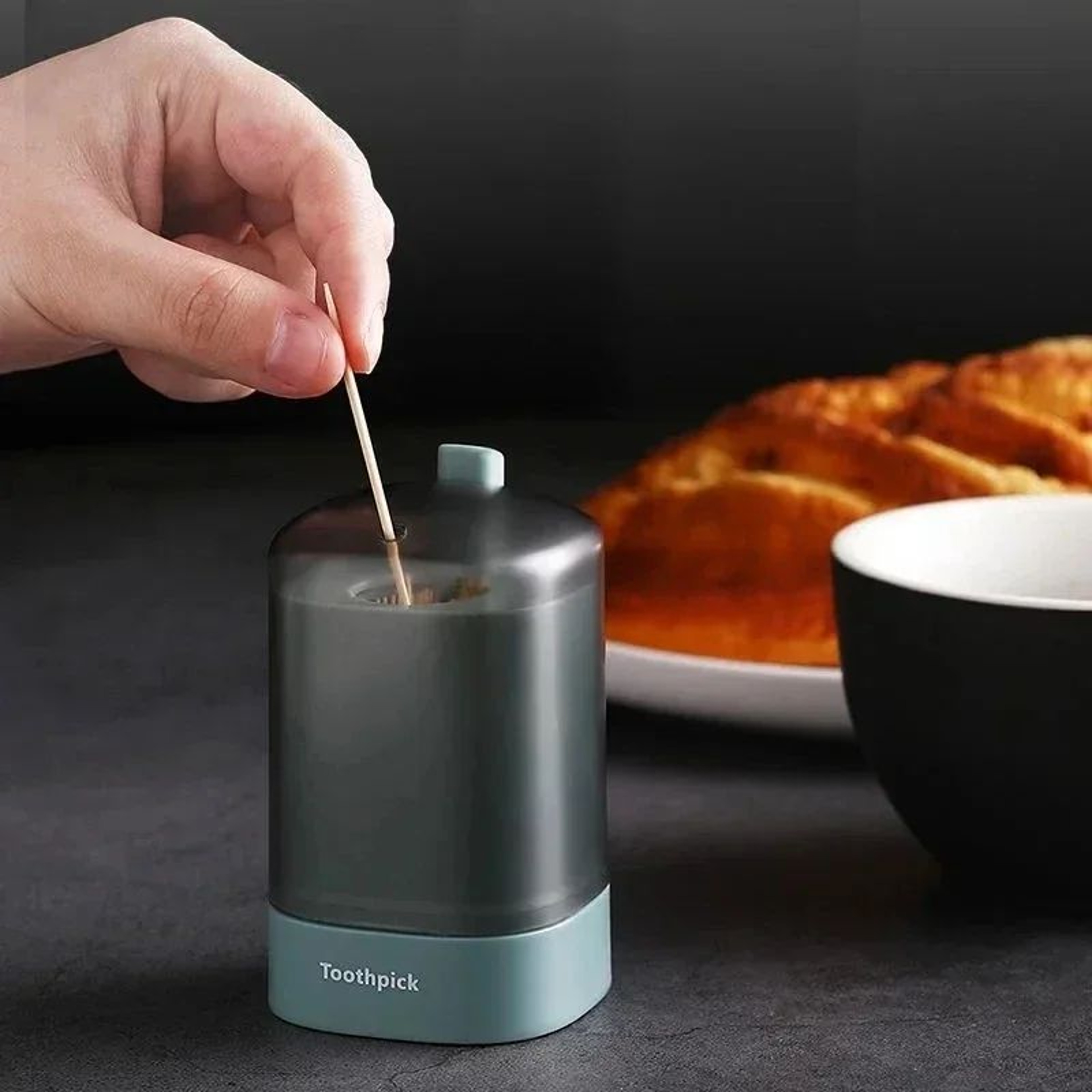 Smart Press PopUp Toothpick Dispenser  Hygienic Automatic Toothpick Holder For Home  Travel 1