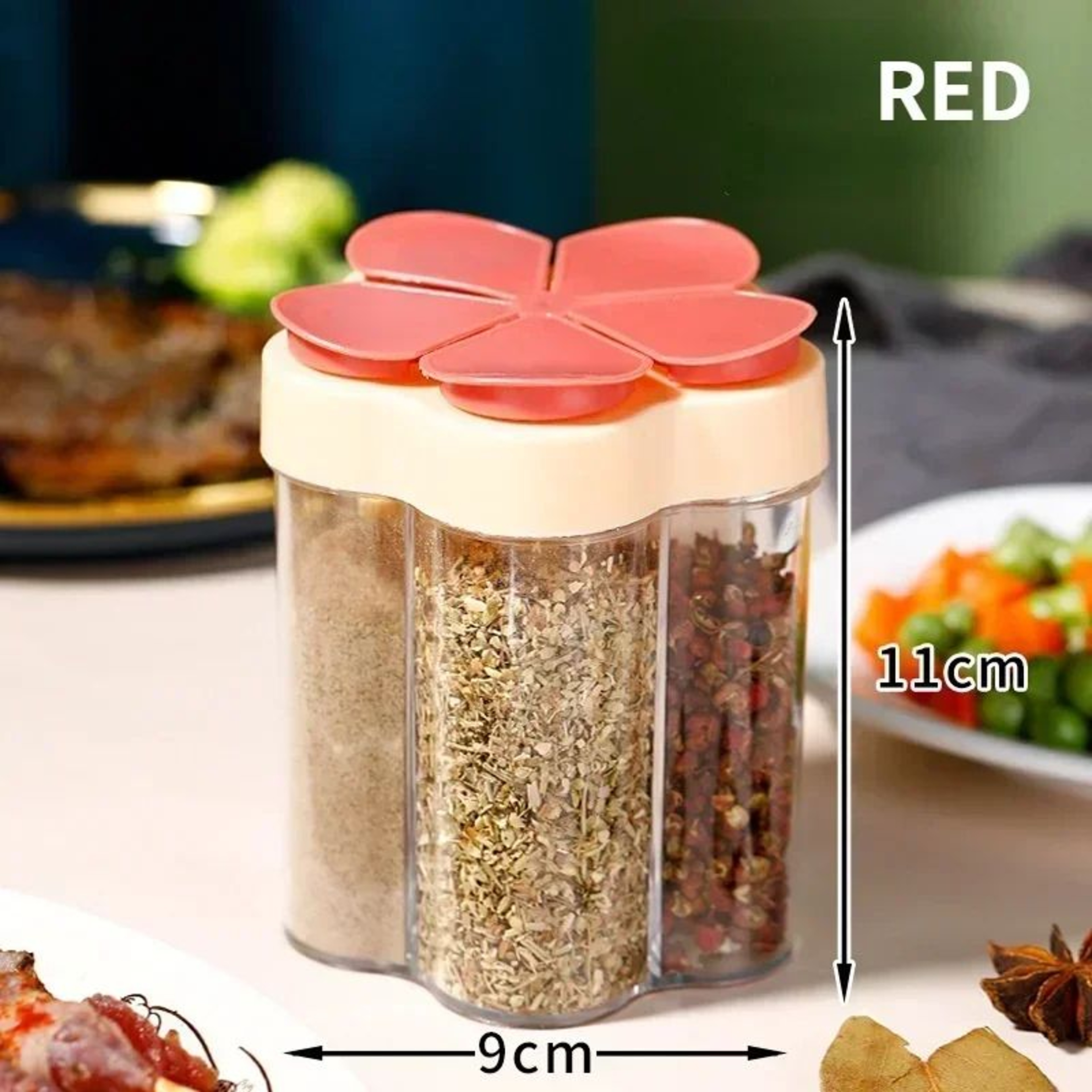 Compact Travel Spice Container  Portable Seasoning Jar For Kitchen  Camping 10