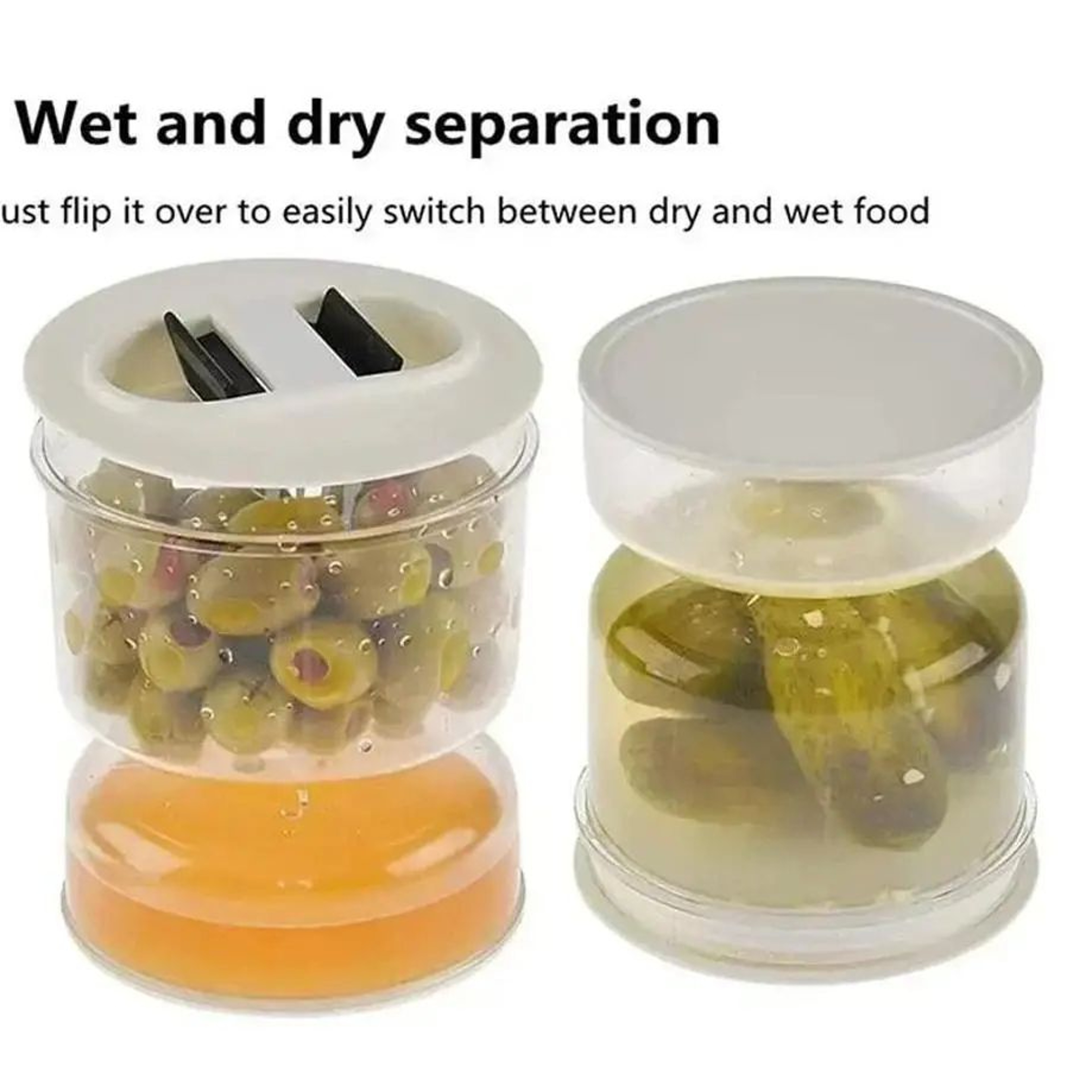 FreshLock Pickle Storage Jar  Airtight Pickle Container With Strainer For Wet  Dry Separation 1