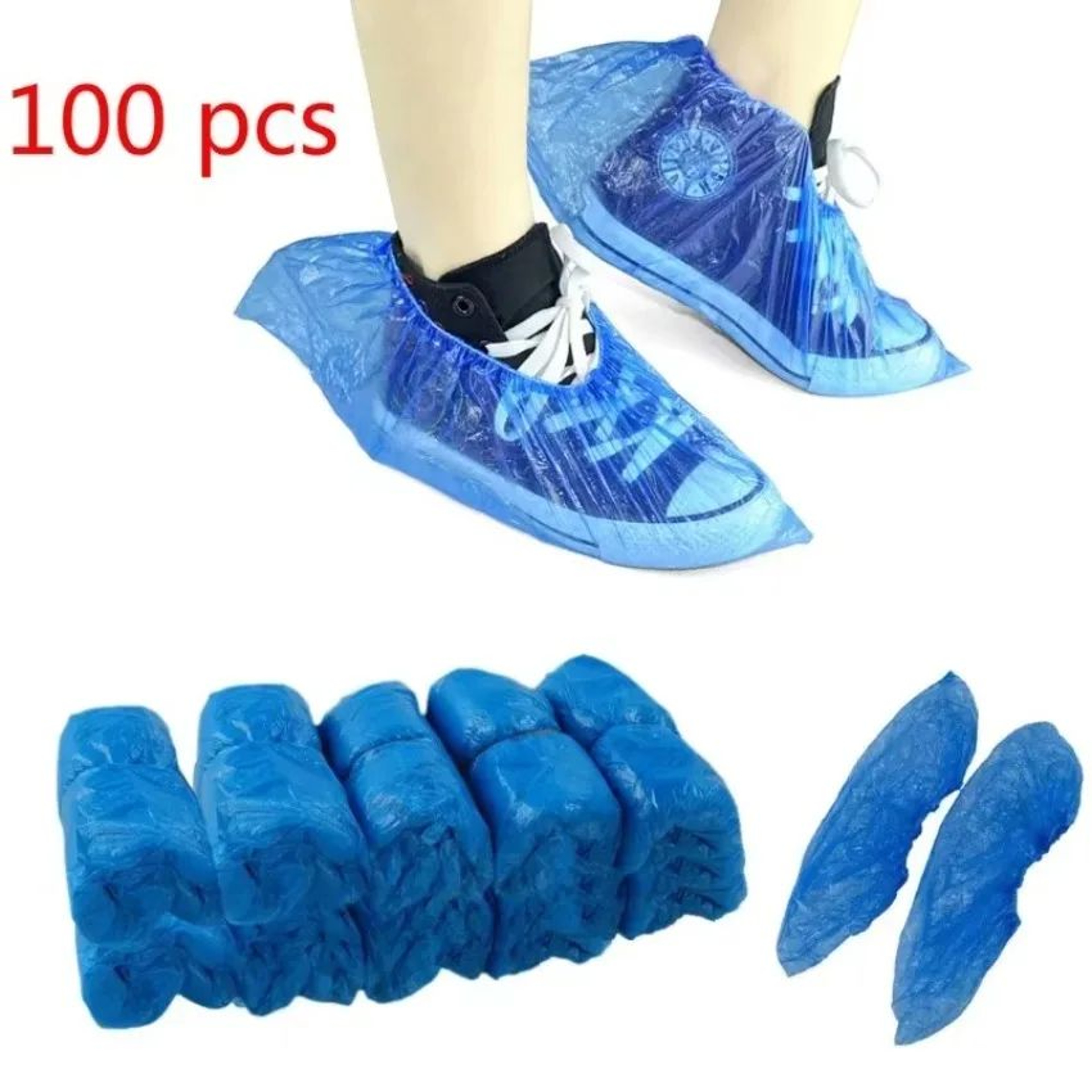 100Pack Waterproof Disposable Shoe Covers  Durable Waterproof Shoe Covers For Home  Medical Use 6