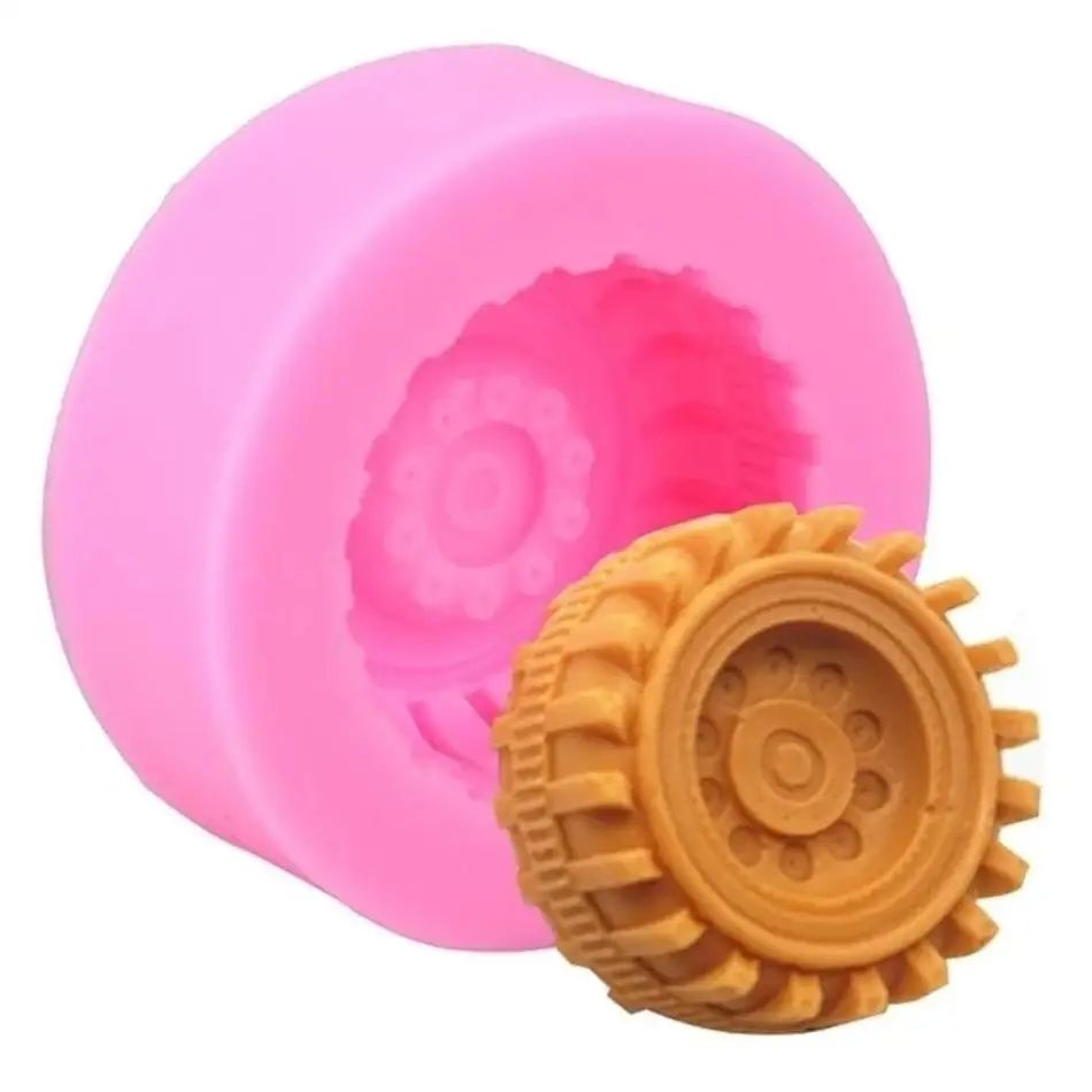 WheelCraft Silicone Tire Fondant Mold  3D Car Wheel Cake Decorating Mold For Chocolate  Cookies 4