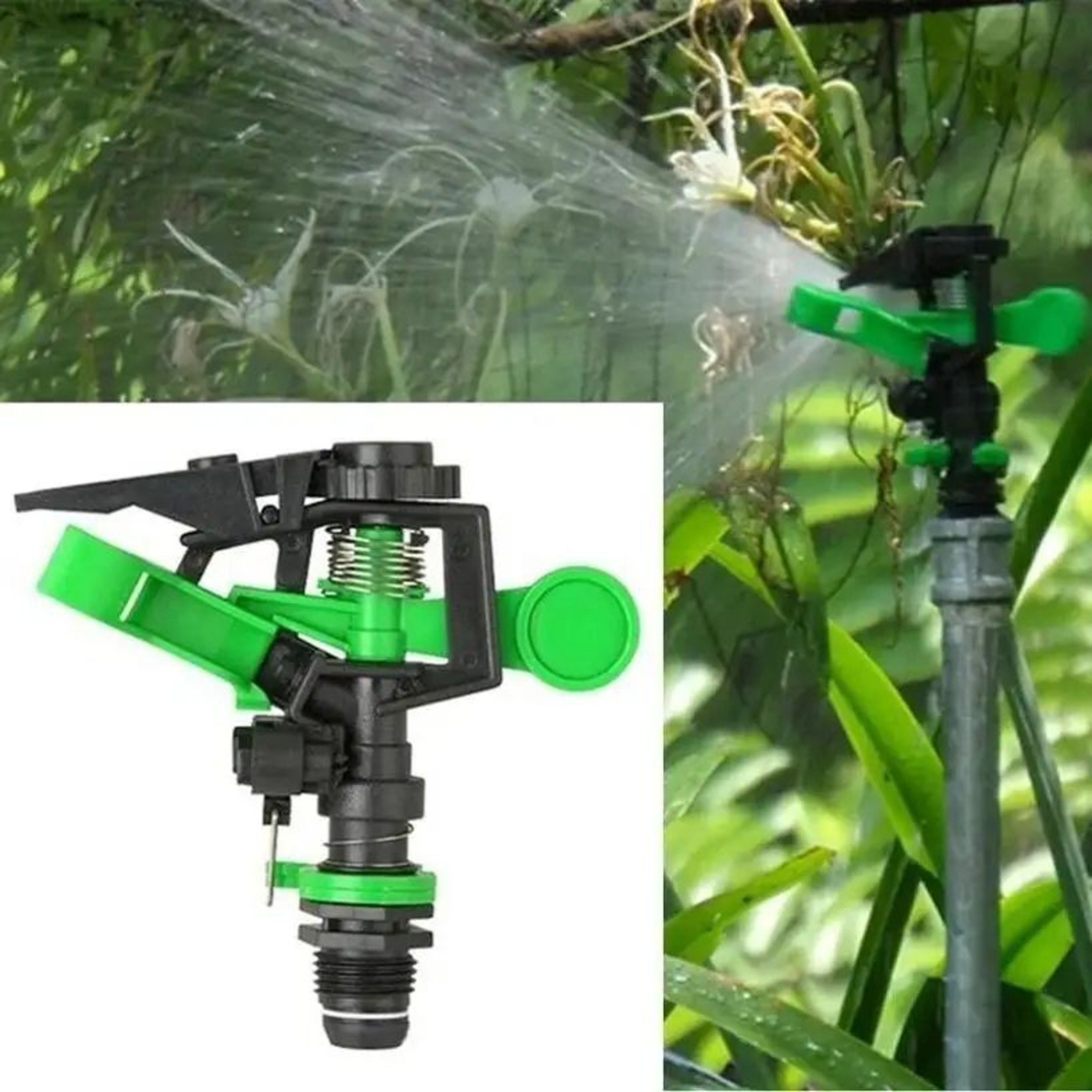 AquaSpin 360 Adjustable Lawn Sprinkler Nozzle  Rotating Garden Irrigation Spray Head 3