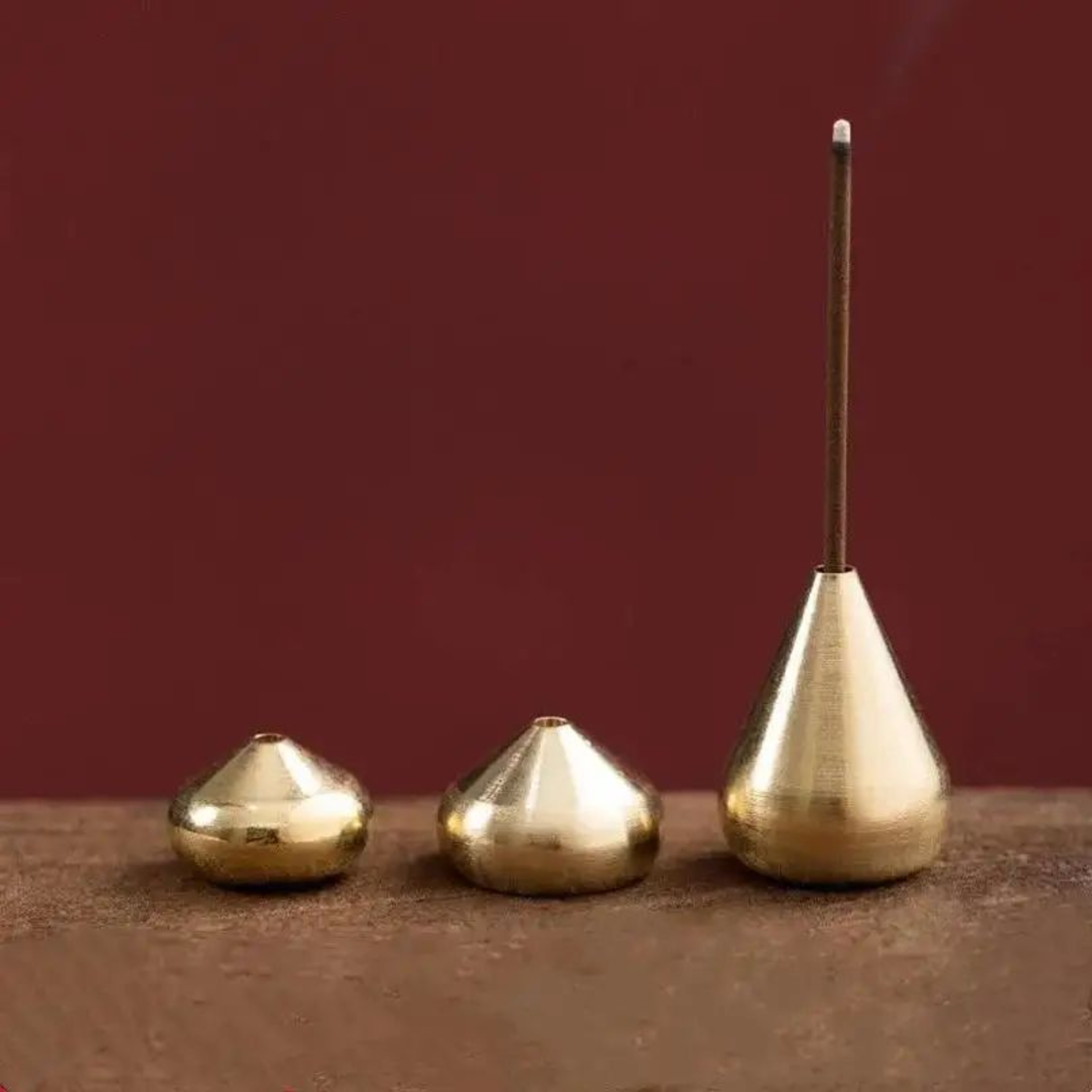 ZenGourd Pure Copper Incense Holder  GourdShaped Incense Stick Burner For Home  Meditation 0