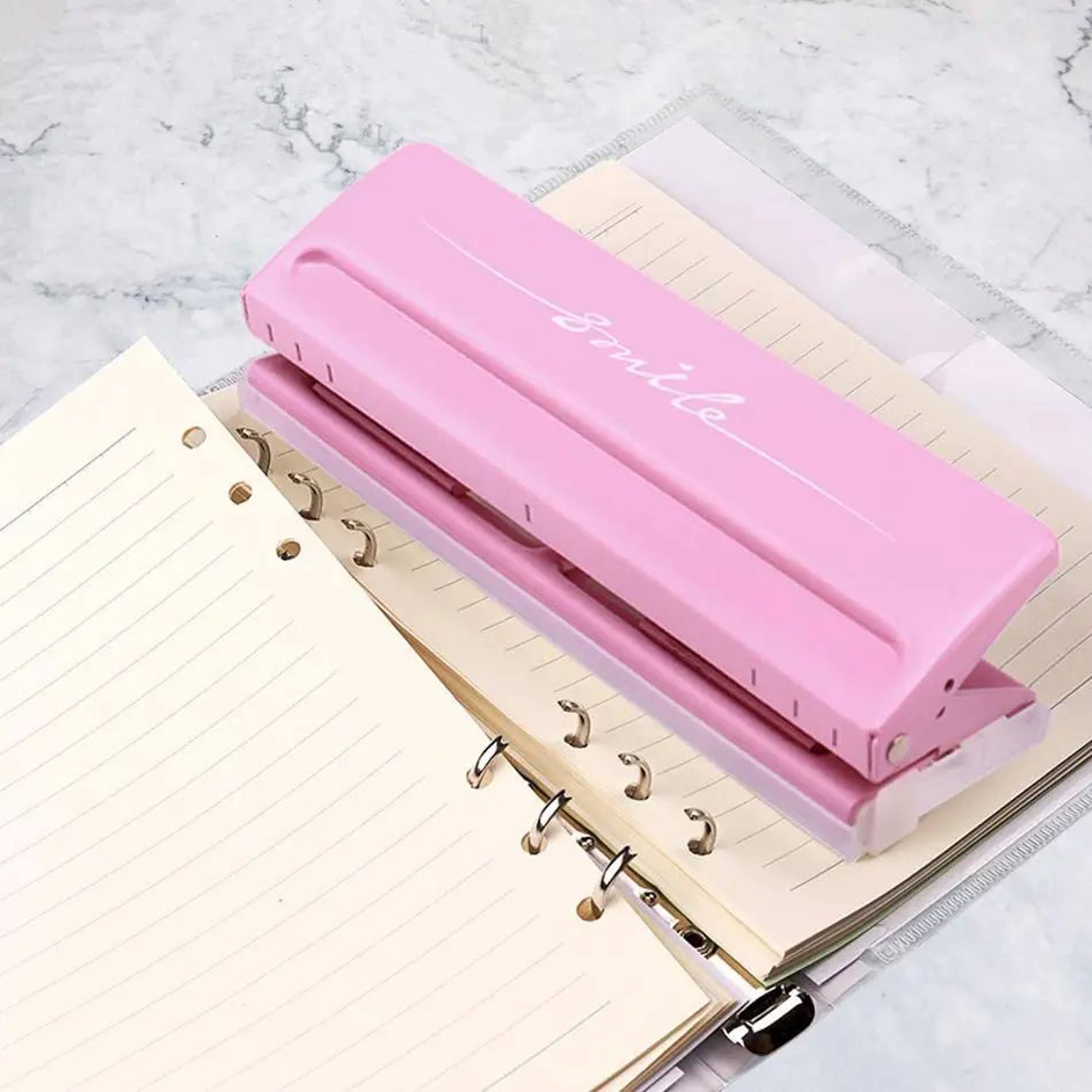 FlexBind Adjustable 6 Hole Punch  Portable Planner Hole Punch For A4 A5 A6  More 1