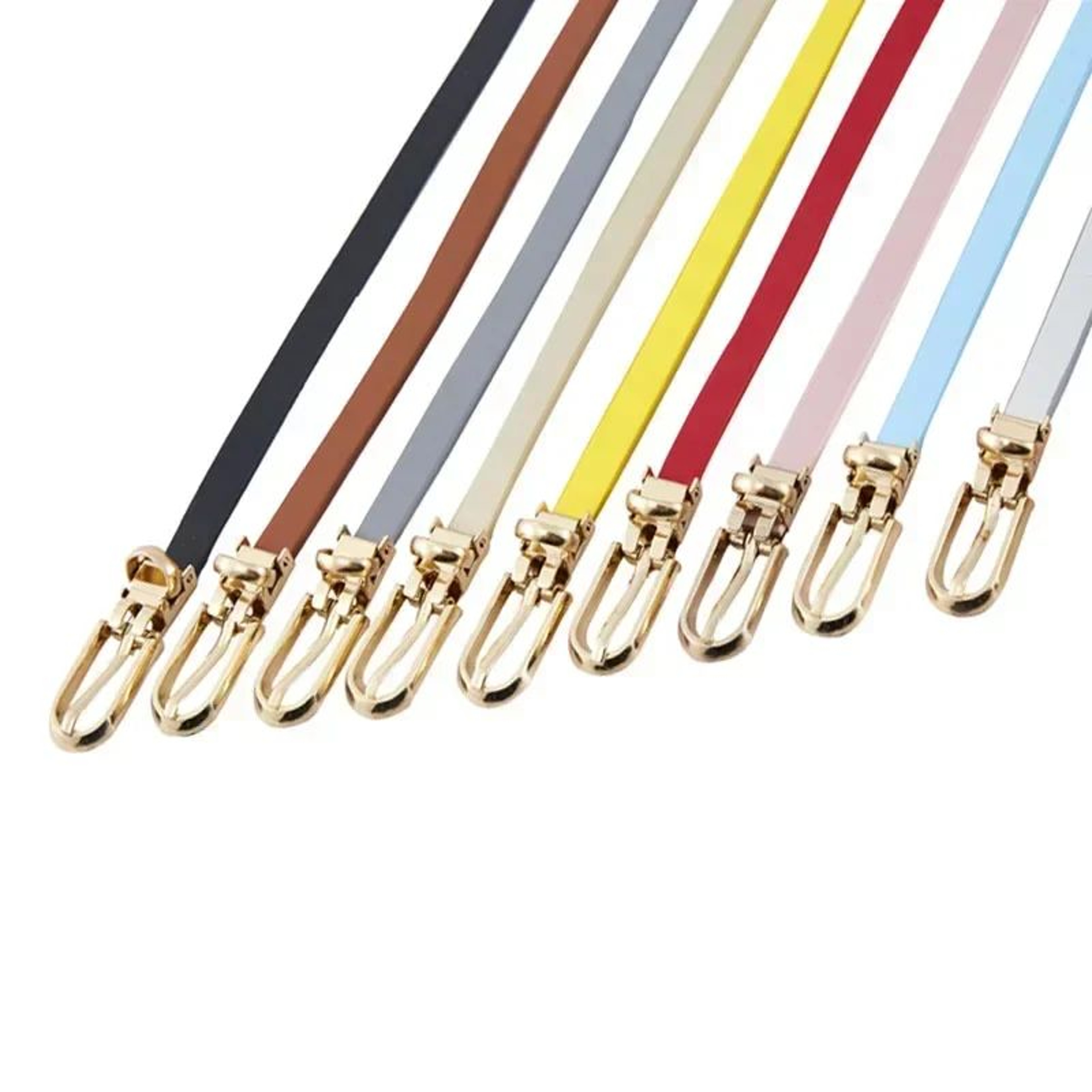 PearlGrace Elastic Waist Belt For Women  Luxury Double Pearl Dress Belt In PU Leather 1