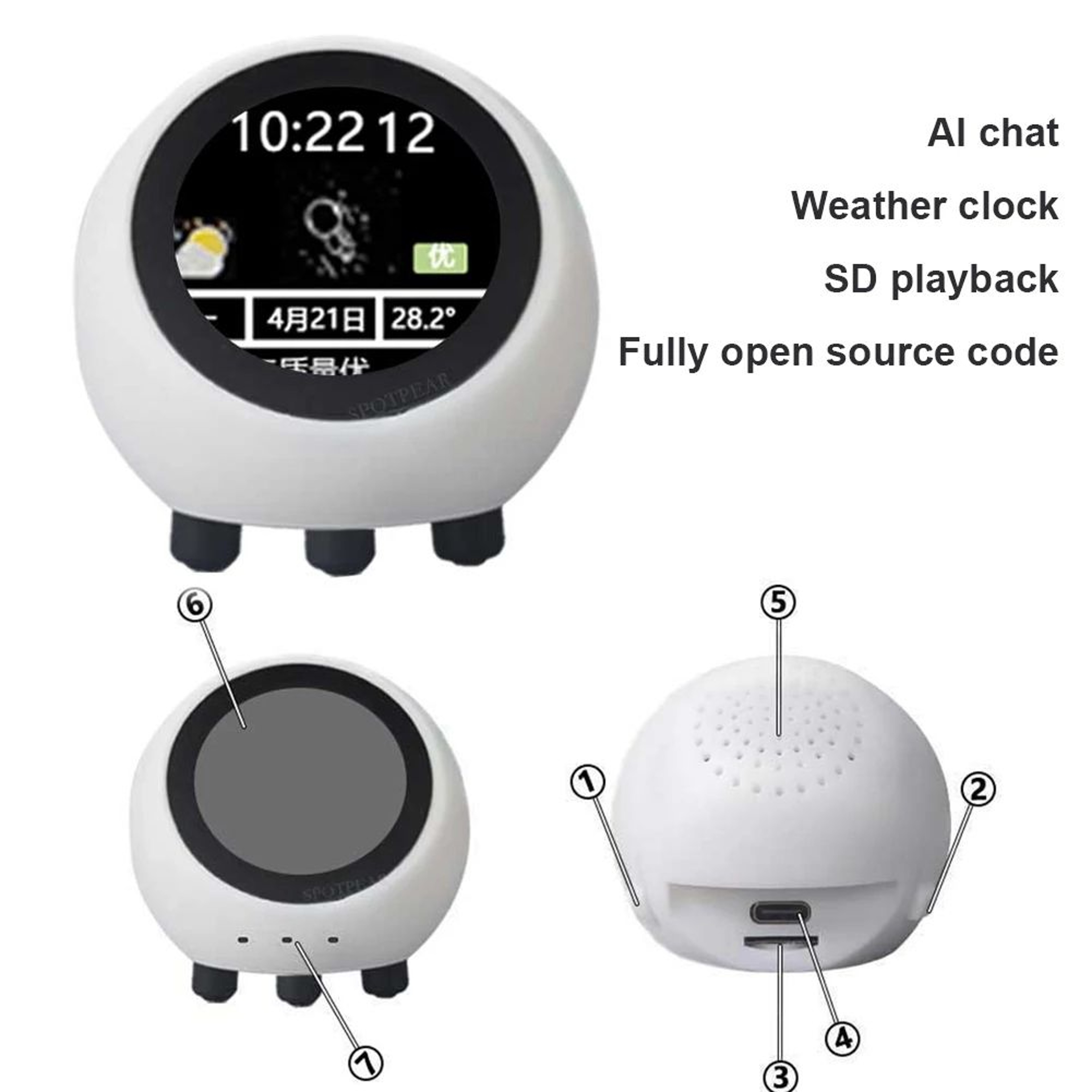 DeepSeek XiaoZhi AI Voice Chat Robot With ESP32S3 Development Board  128 LCD 1