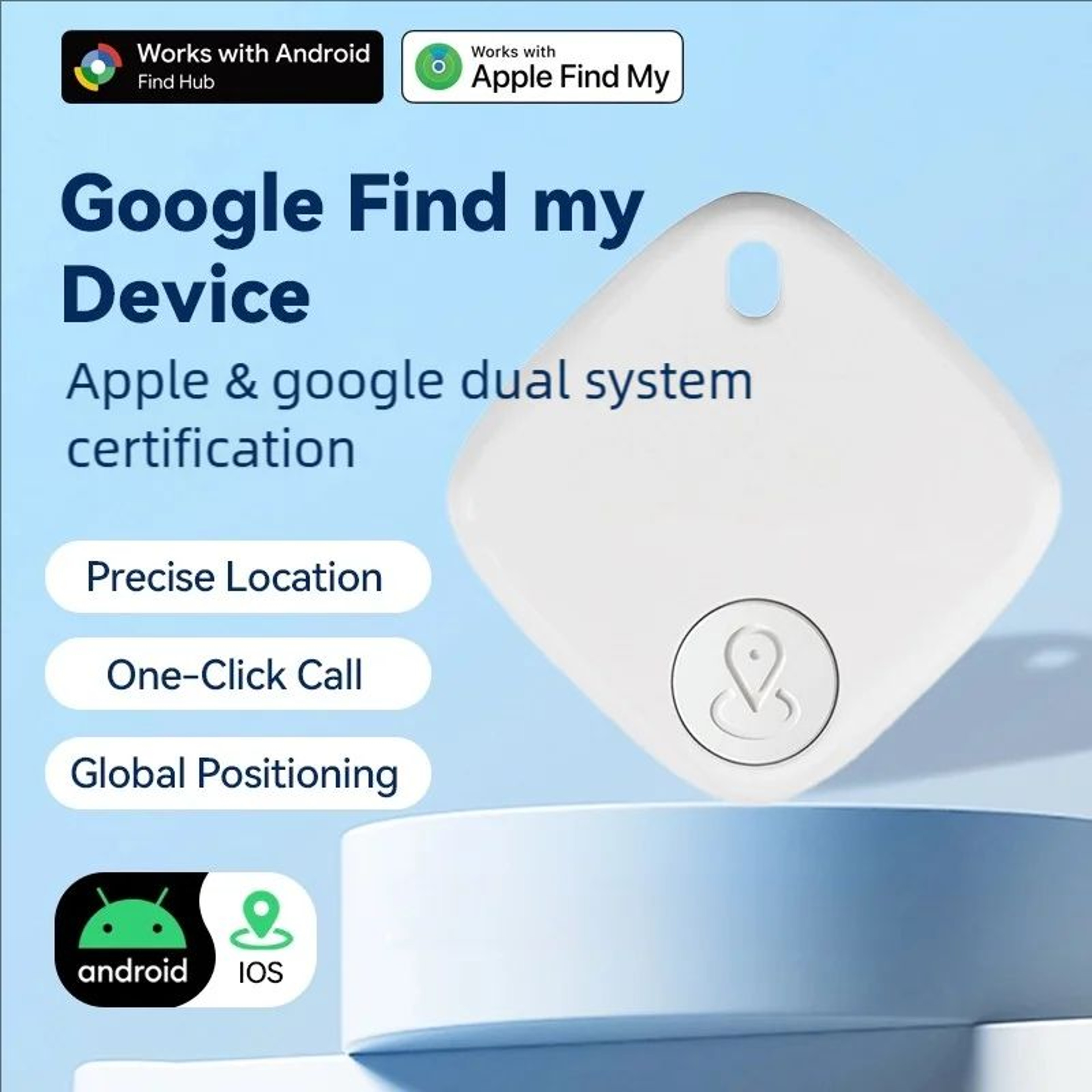 Smart Bluetooth GPS Tracker For Kids Pets  Valuables 0