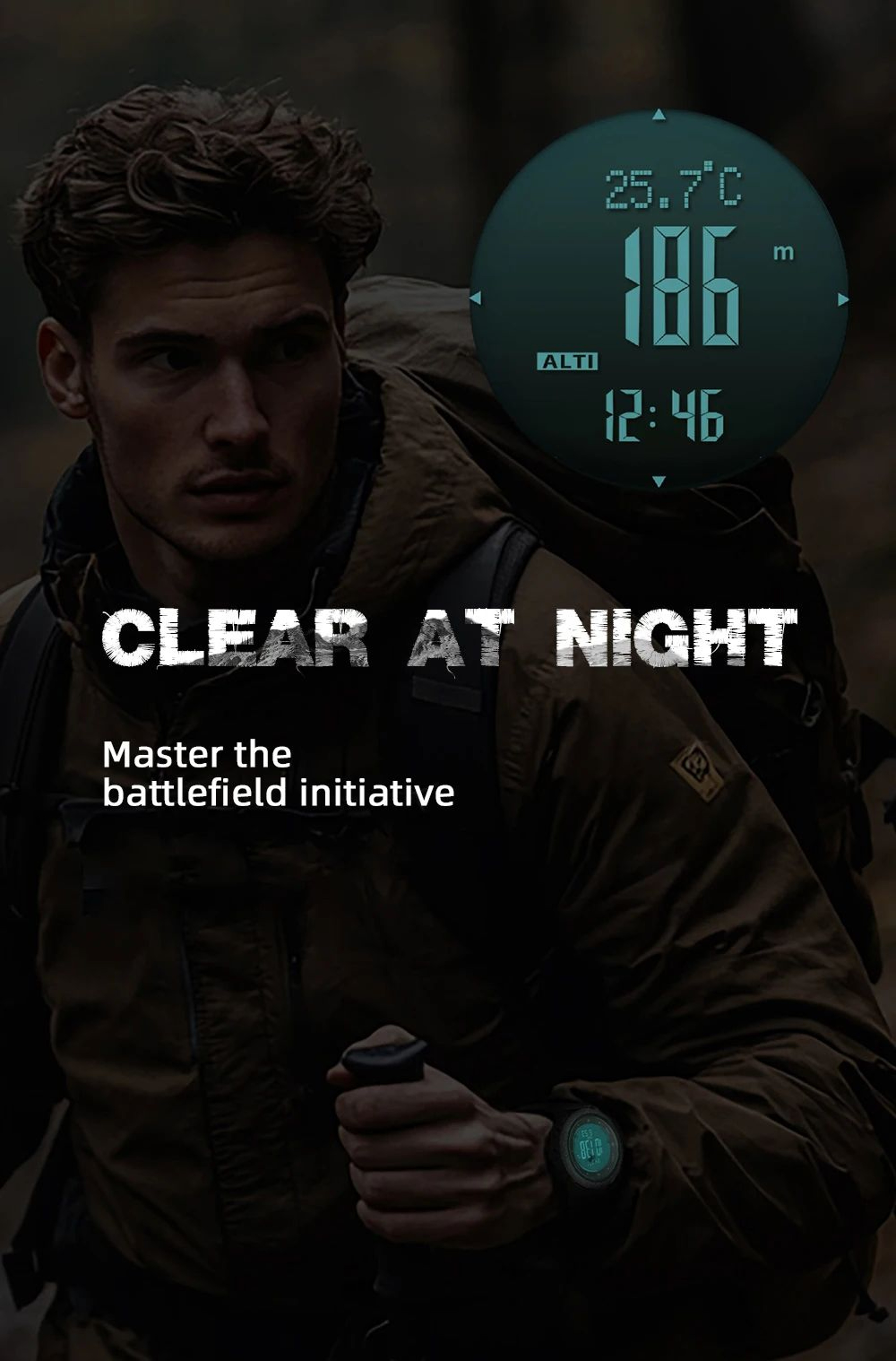 NORTH EDGE APACHE46 Outdoor Sports Watch With Altimeter Barometer  Compass 3
