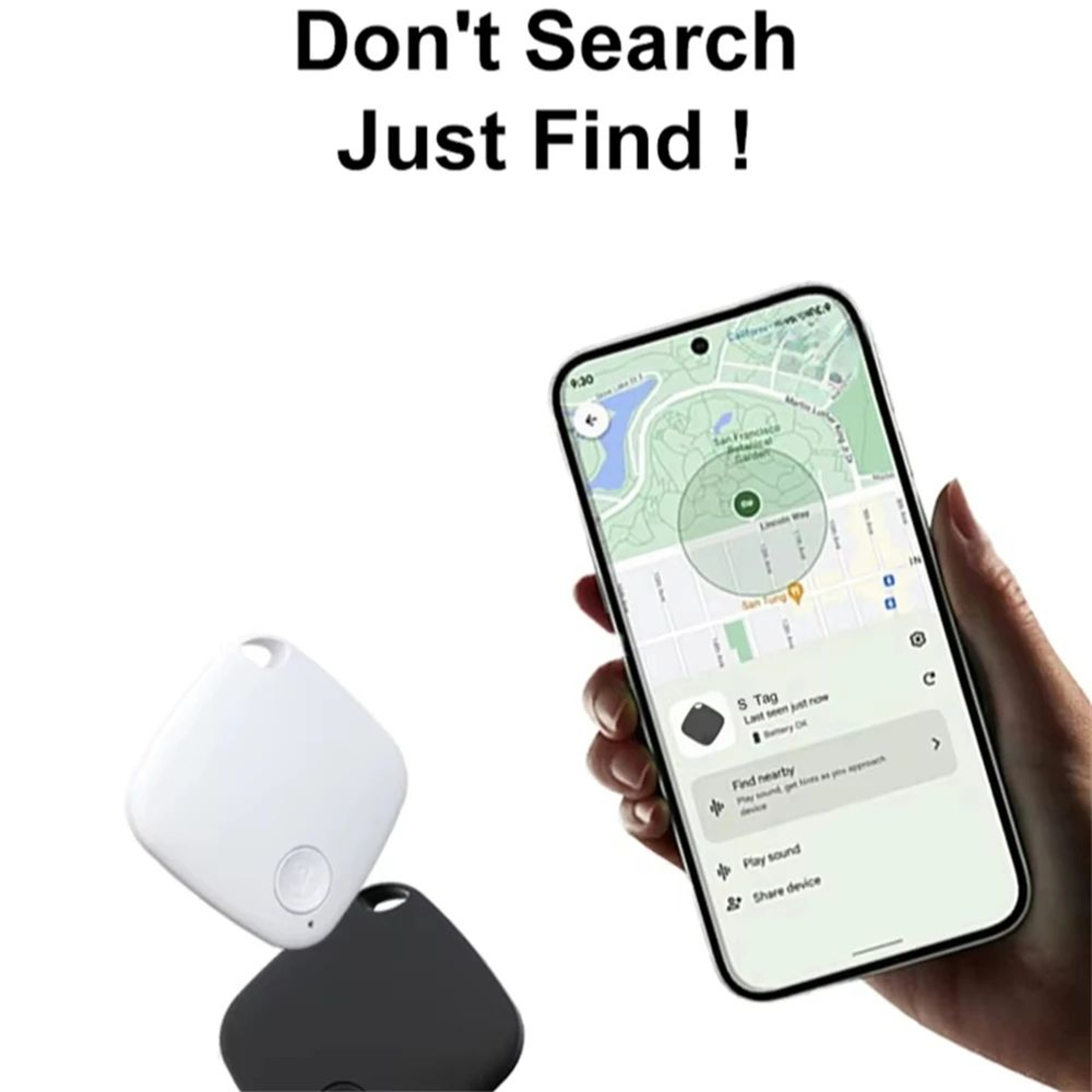 Smart Bluetooth GPS Tracker Tag For Keys Pets  Valuables 1
