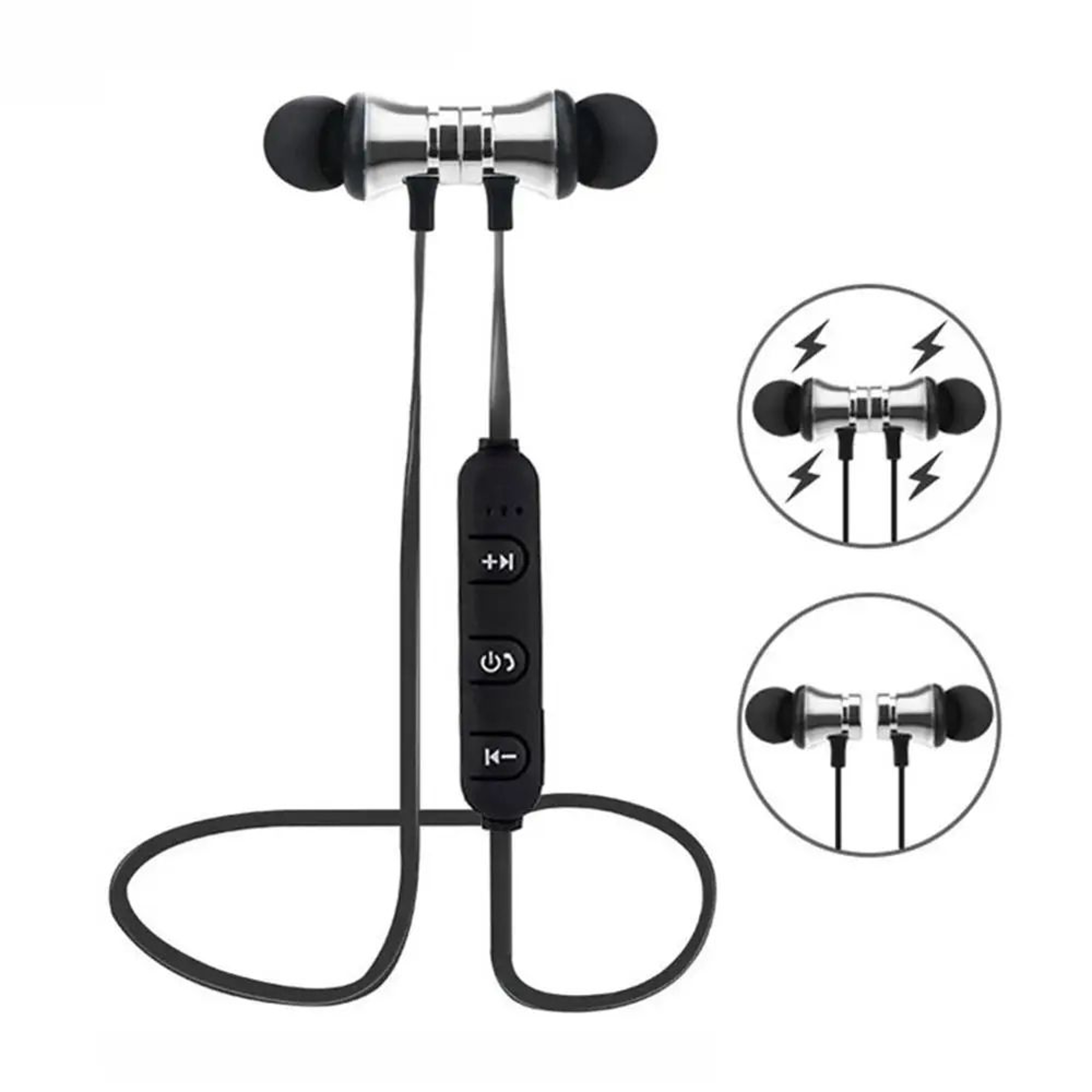XT11 Magnetic Bluetooth Sports Earphones With Deep Bass  Mic 3