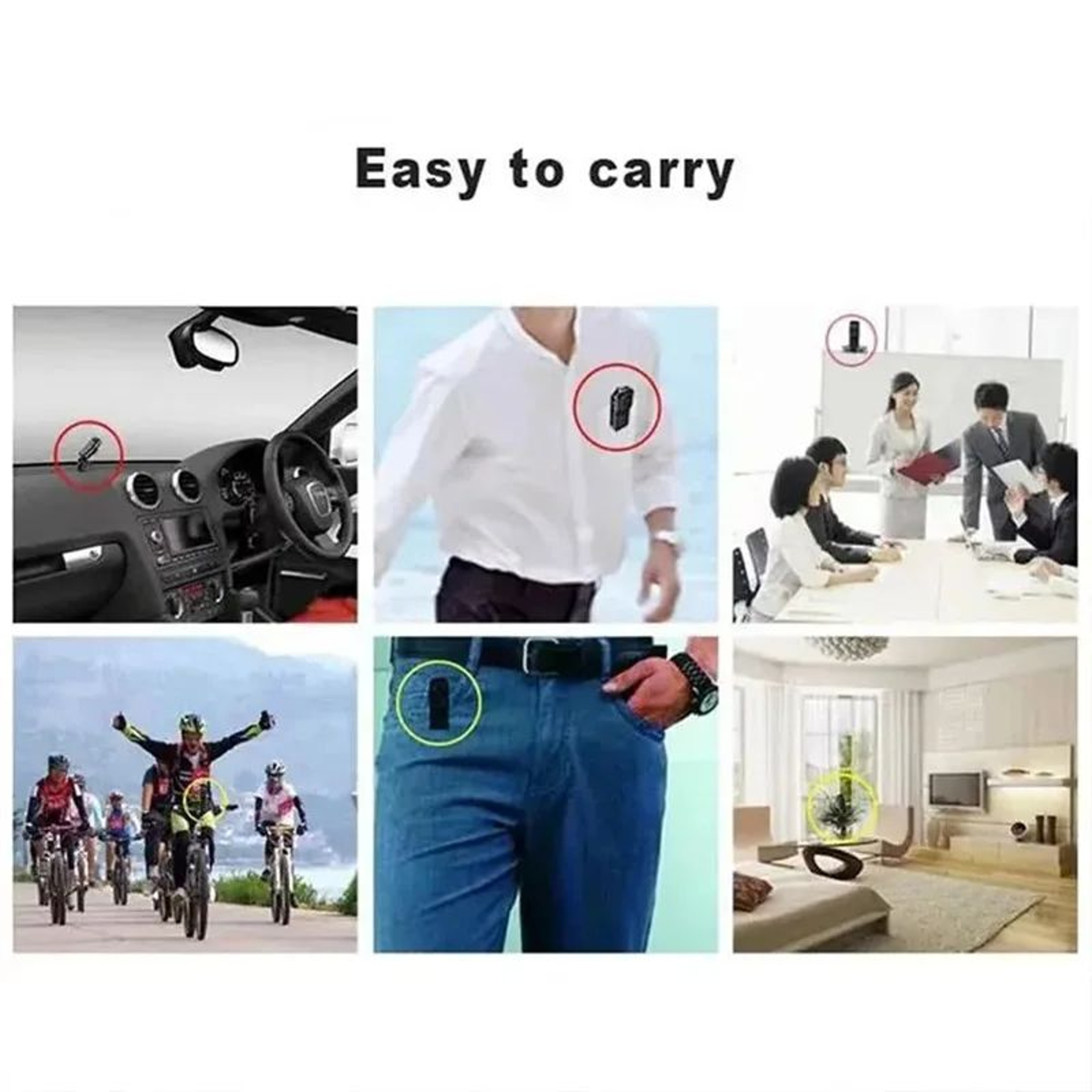 Mini HD Body Camera Portable Video Recorder For Home Office  Car 2