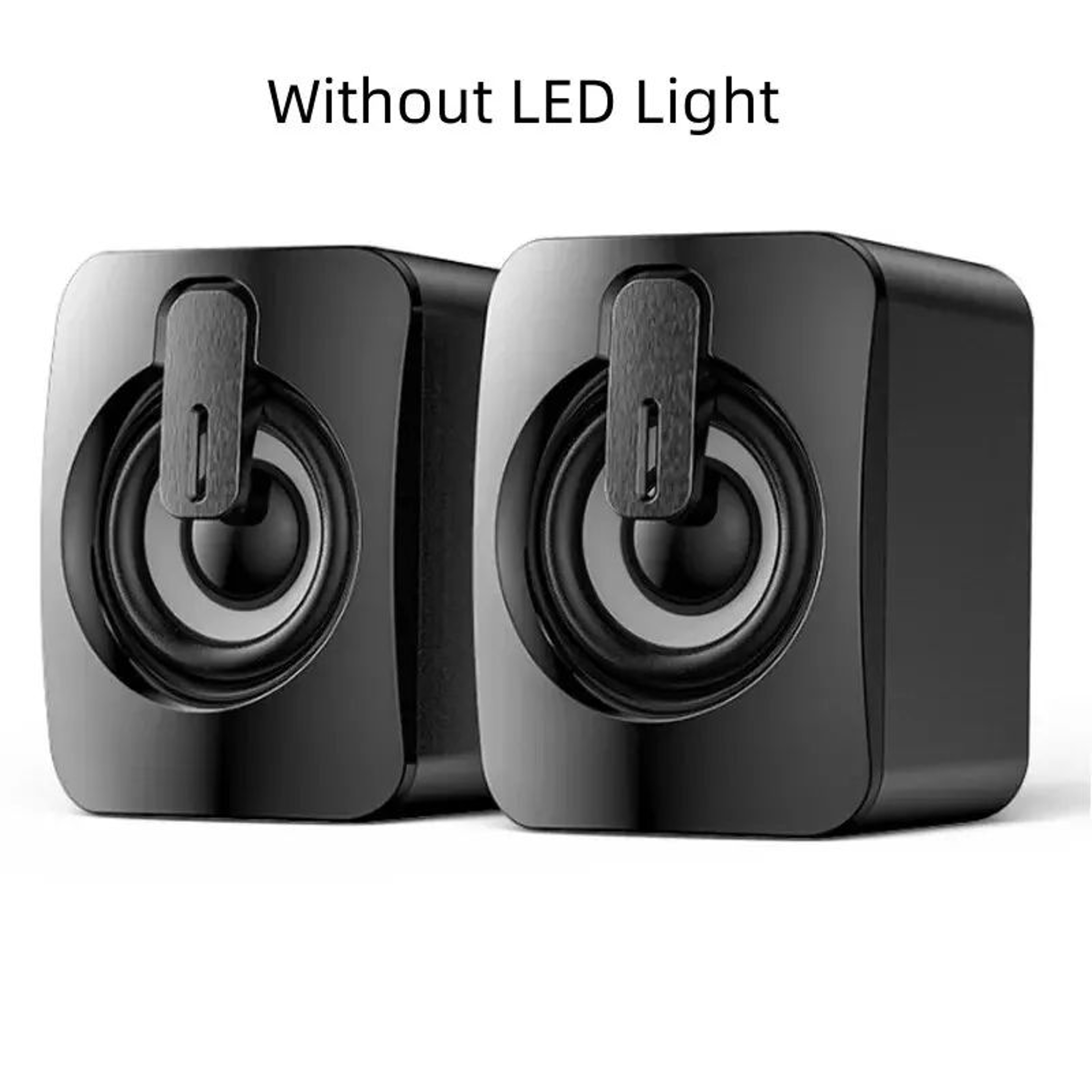USB Wired Computer Speakers With LED Light  BuiltIn Microphone 4