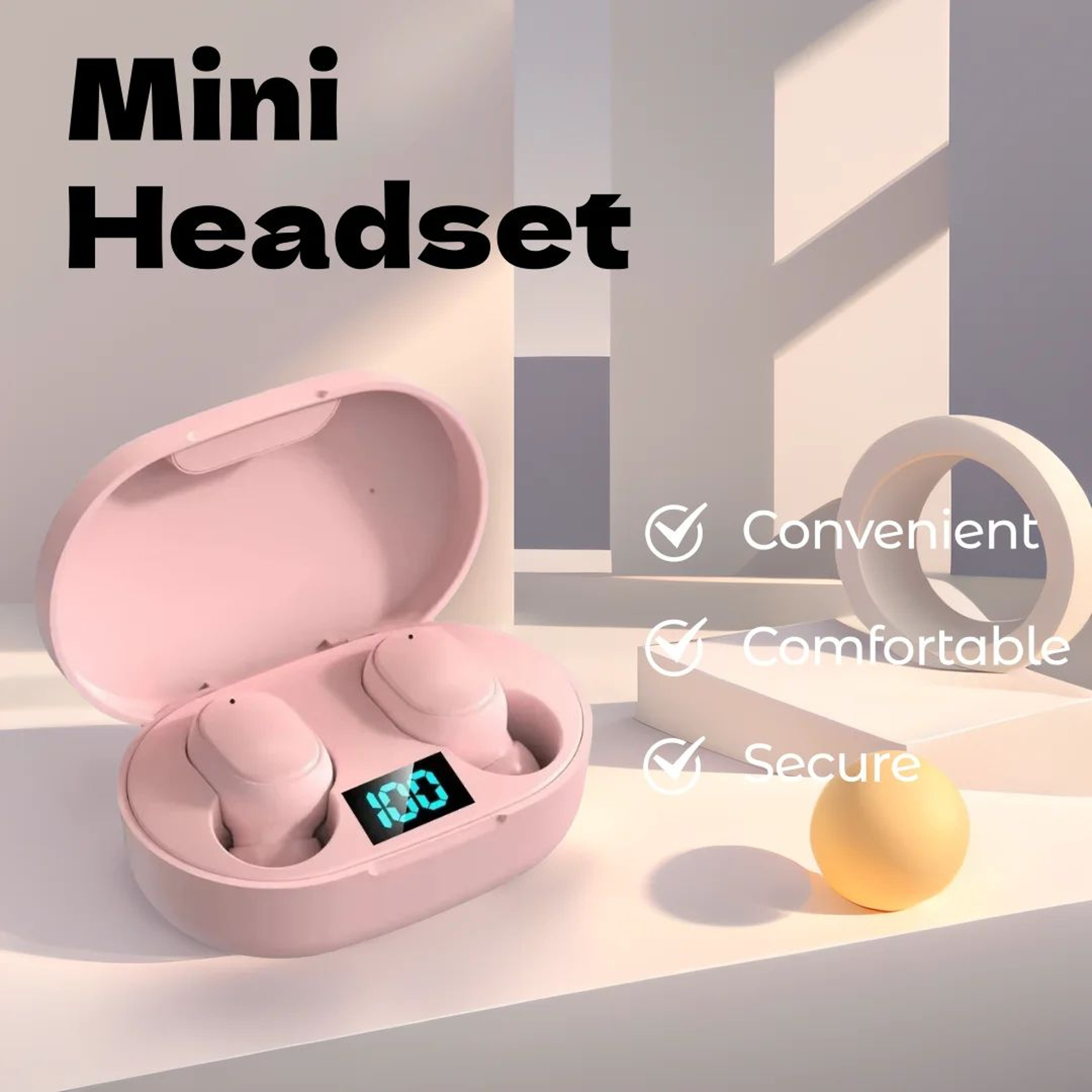 E6S TWS Wireless Bluetooth Earbuds With Noise Cancelling  Mic 7