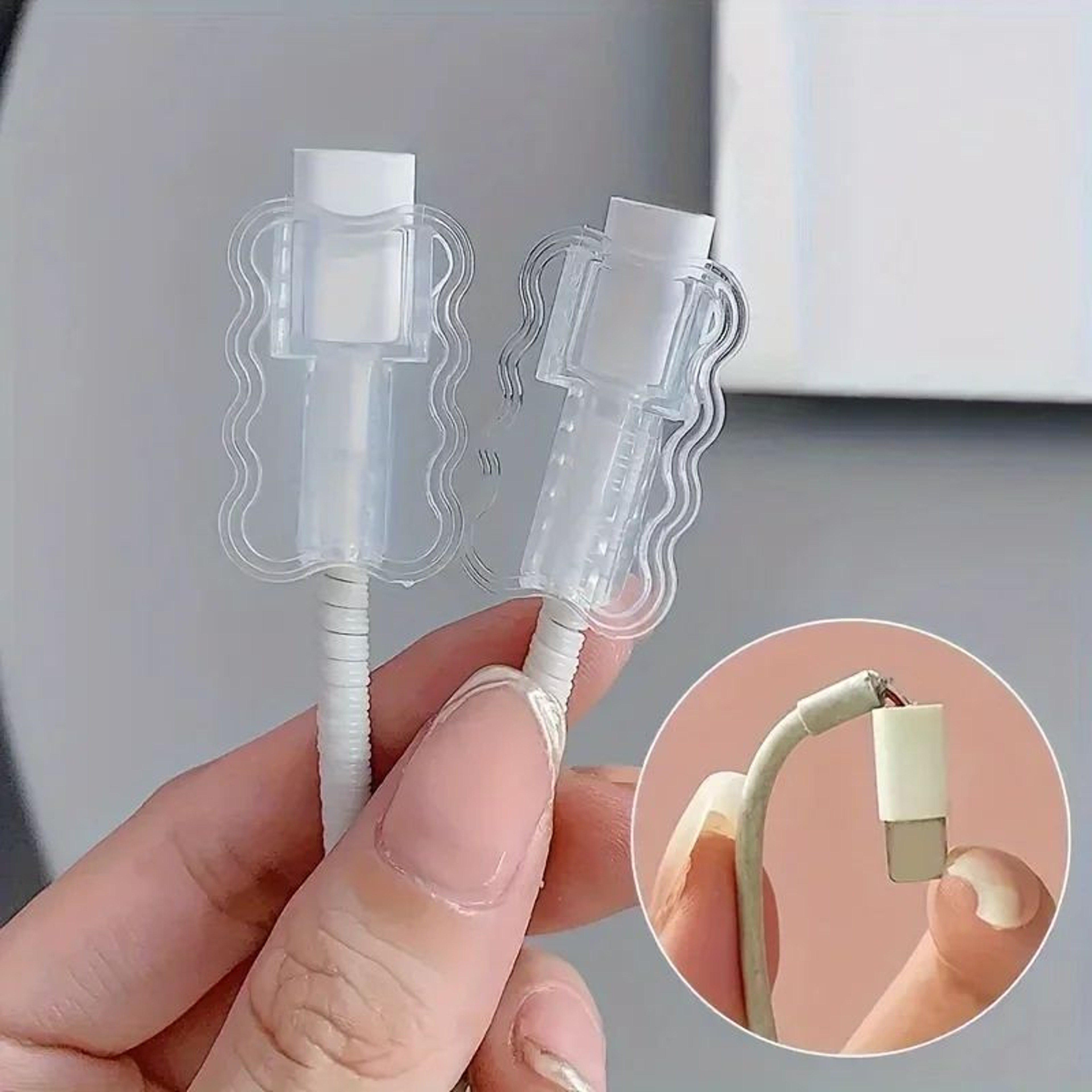 10Pack Data Cable Protective Sleeves  AntiBreak Cable Saver Set 0