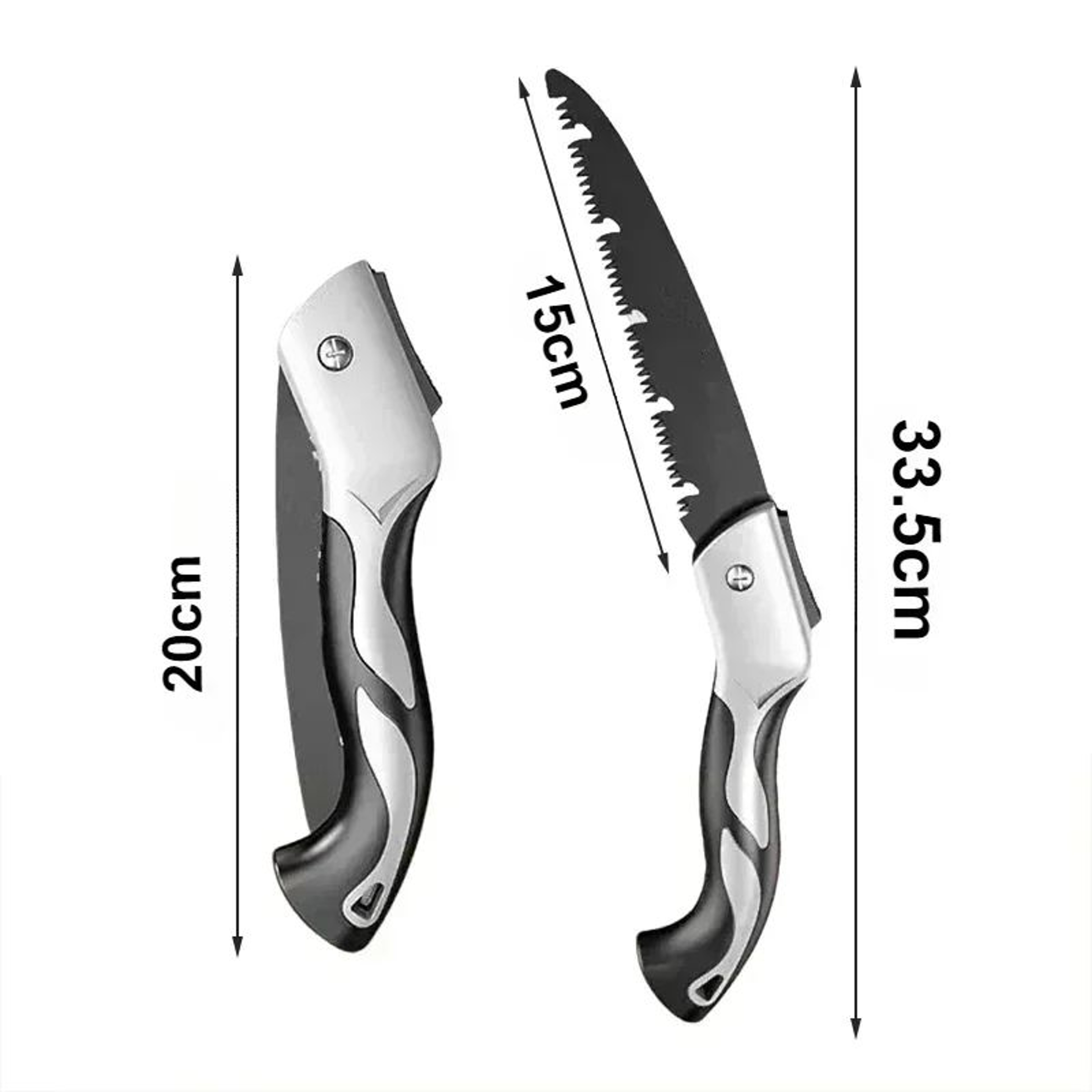 GardenPro Folding Hand Saw  Pruner  Portable Gardening Secateurs Tool 7