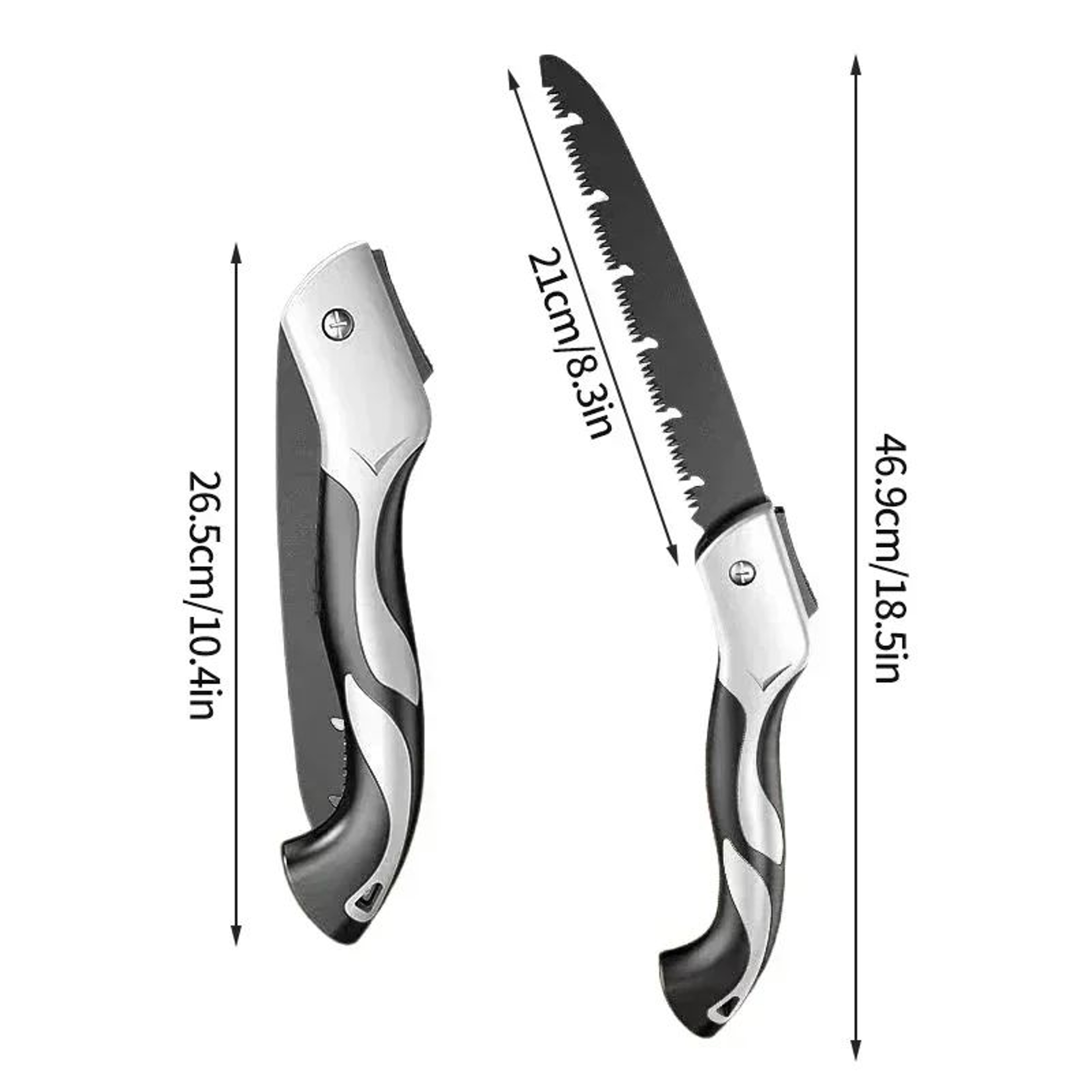 GardenPro Folding Hand Saw  Pruner  Portable Gardening Secateurs Tool 9