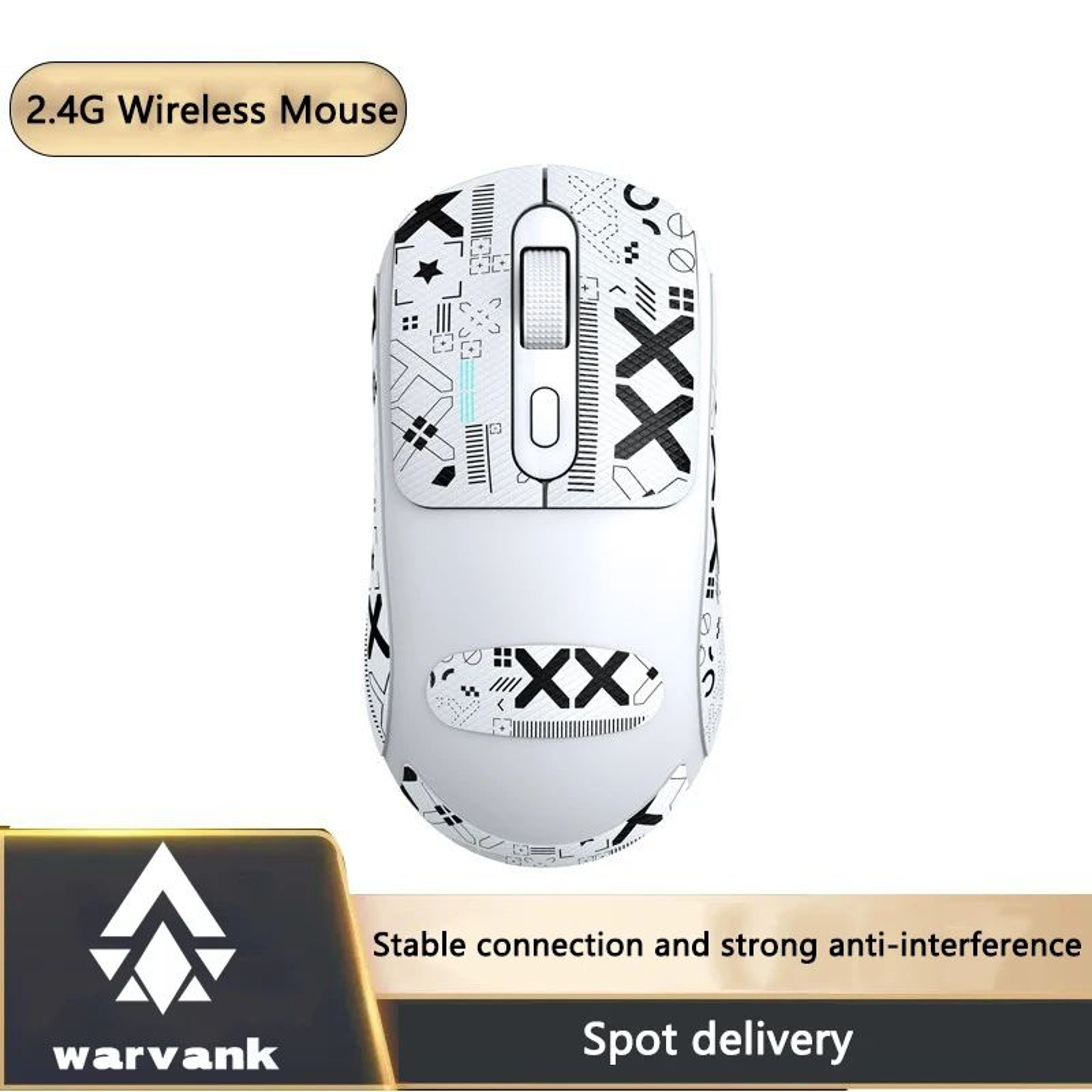 Warvank X8 Rechargeable Wireless Gaming Mouse With TypeC Fast Charging 0