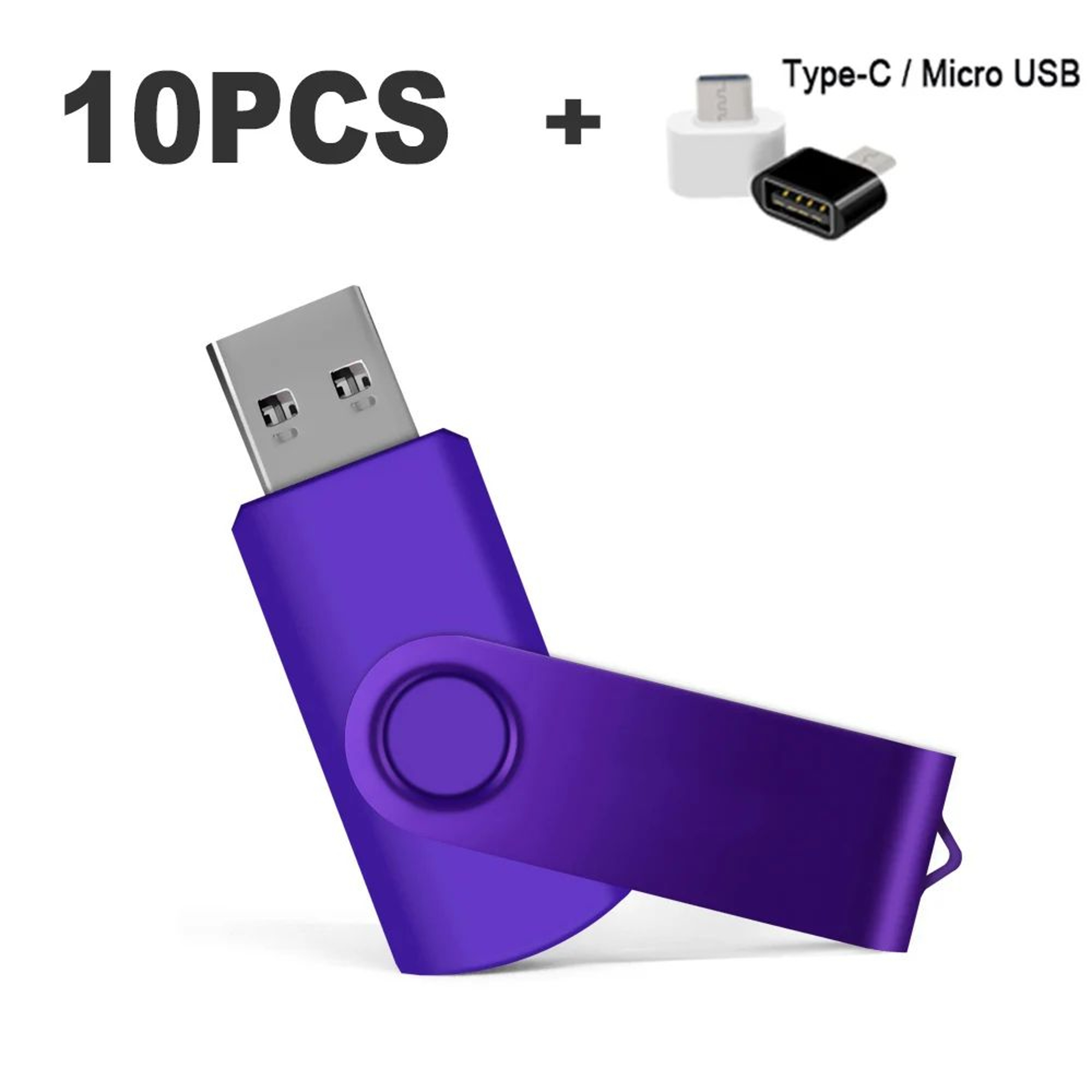 10Pack Color USB Flash Drive 20  Customizable Mini USB Memory Stick Set 4GB128GB 15