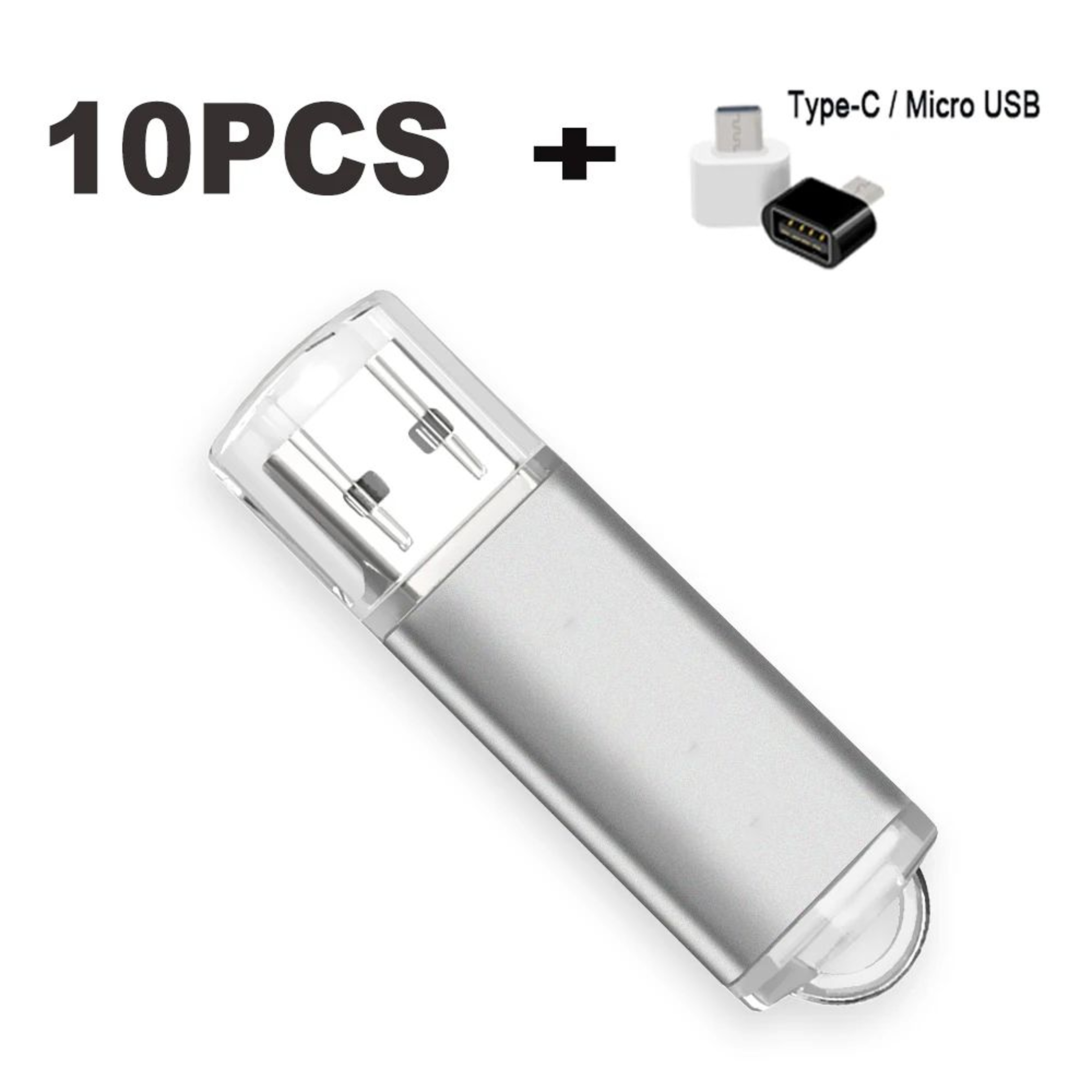 10Pack Color USB Flash Drive 20  Customizable Mini USB Memory Stick Set 4GB128GB 19