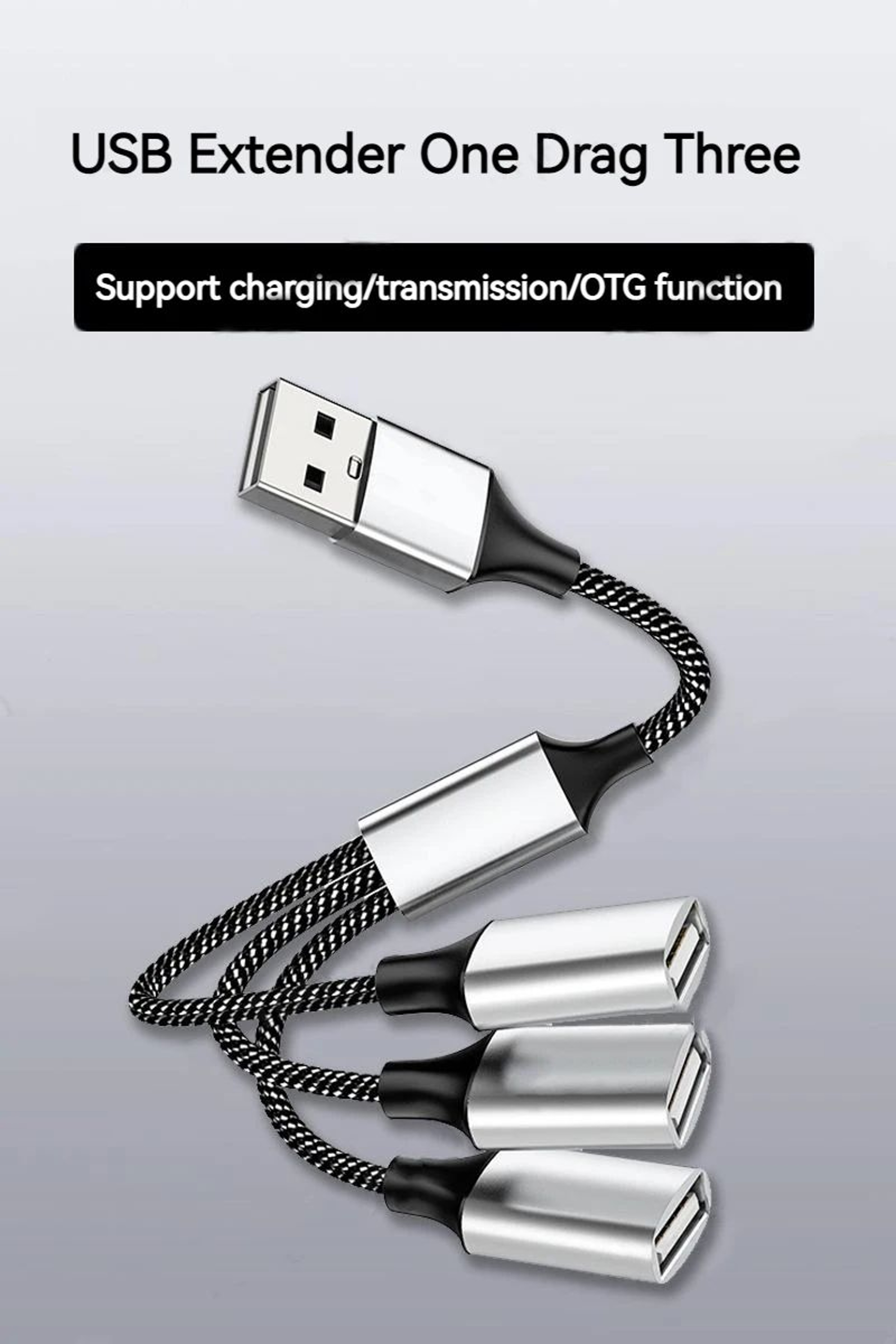 PowerLink 4Port USB Hub Splitter With OTG Charging Support 0