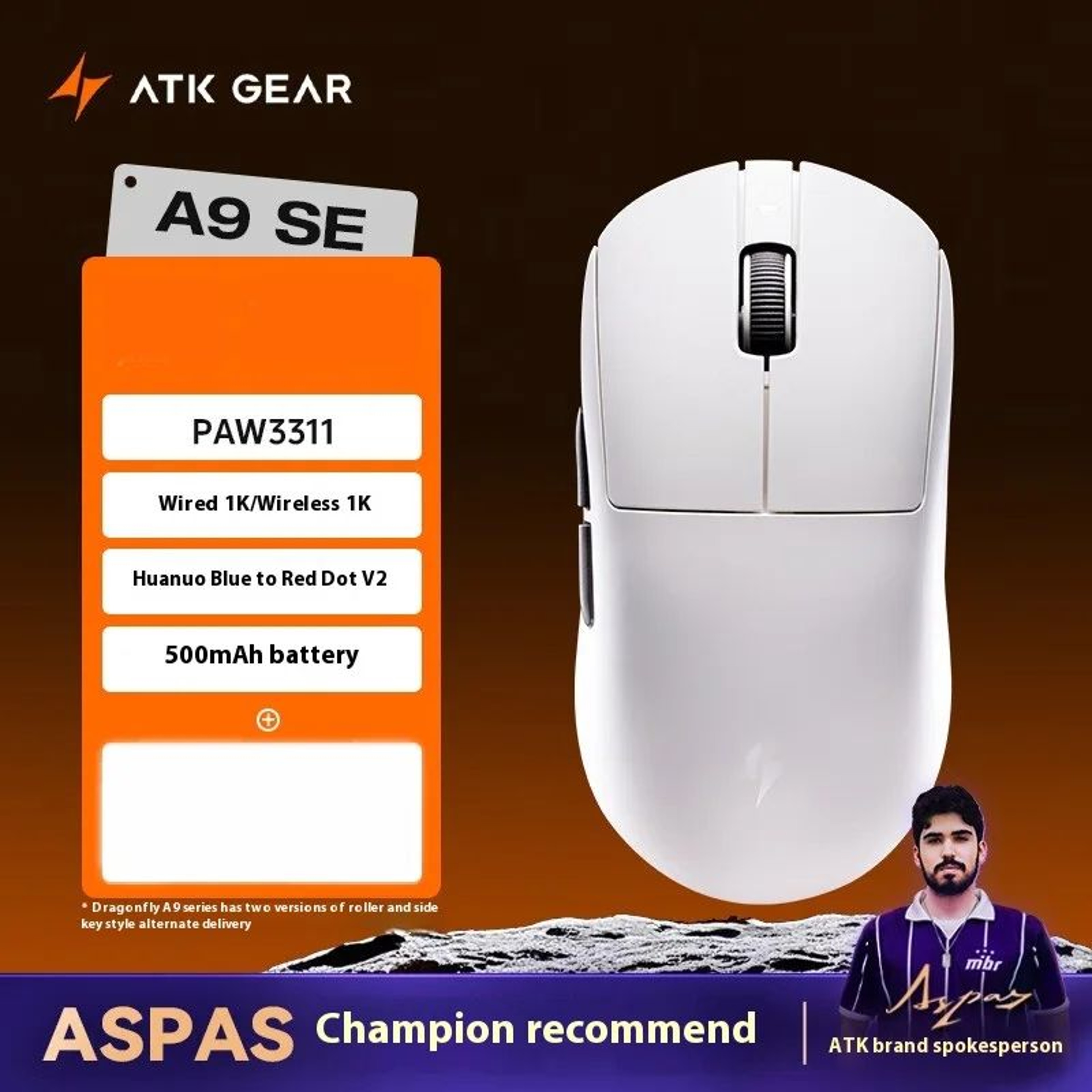 ATK A9 Ultra 8K Wireless Gaming Mouse  53g TriMode Precision For Competitive Play 12