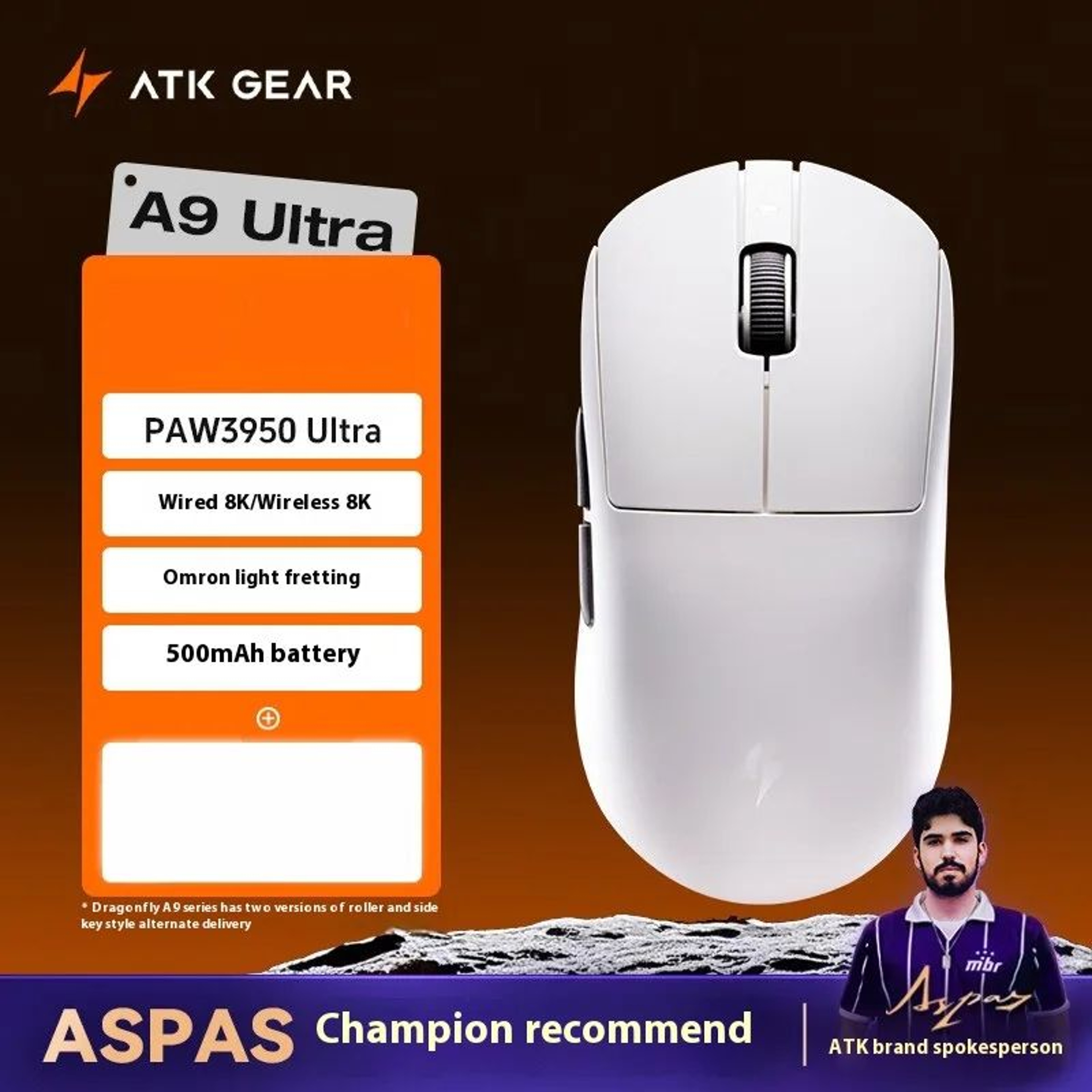 ATK A9 Ultra 8K Wireless Gaming Mouse  53g TriMode Precision For Competitive Play 19