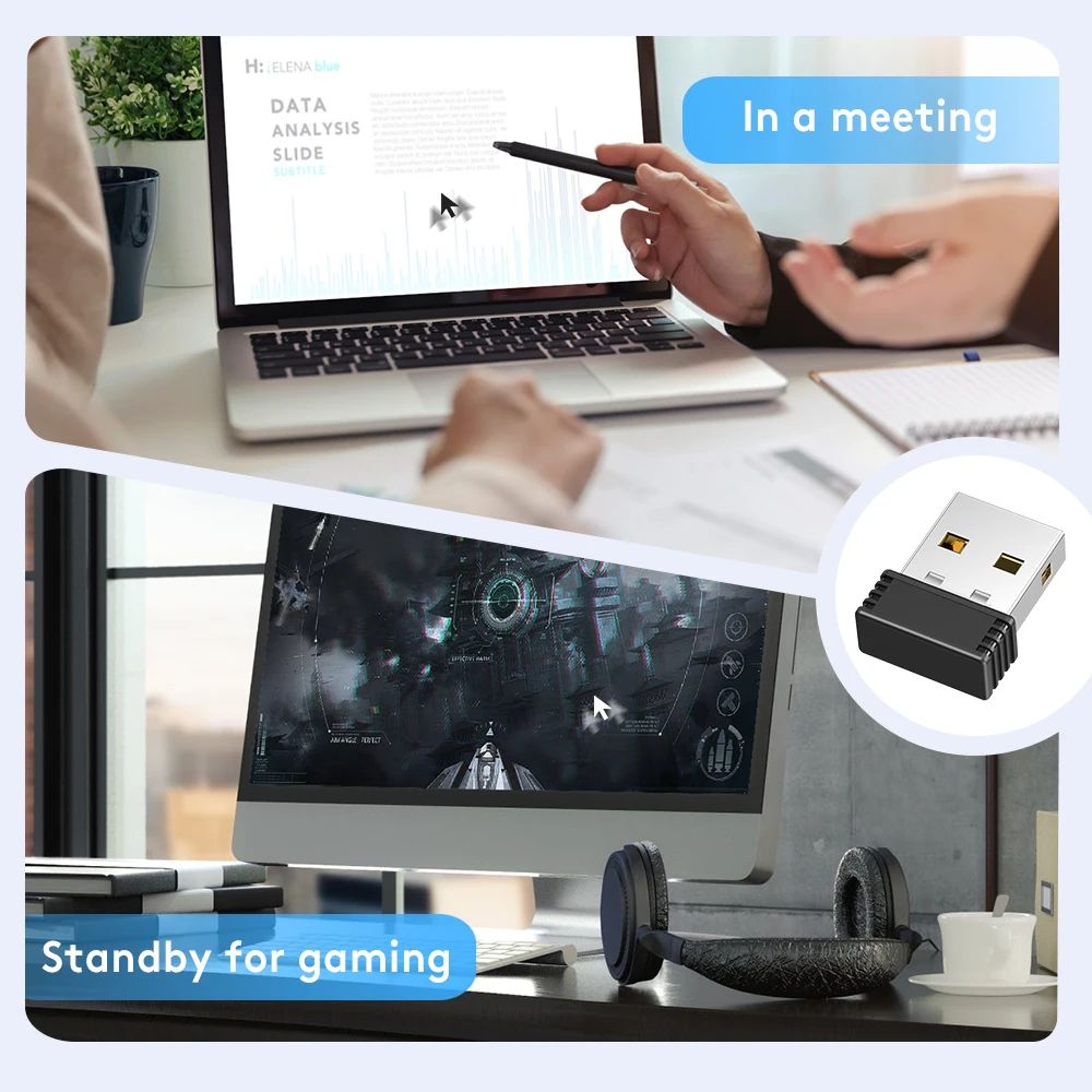 Undetectable USB Mouse Jiggler  Automatic Mouse Mover To Keep Laptop Awake 2